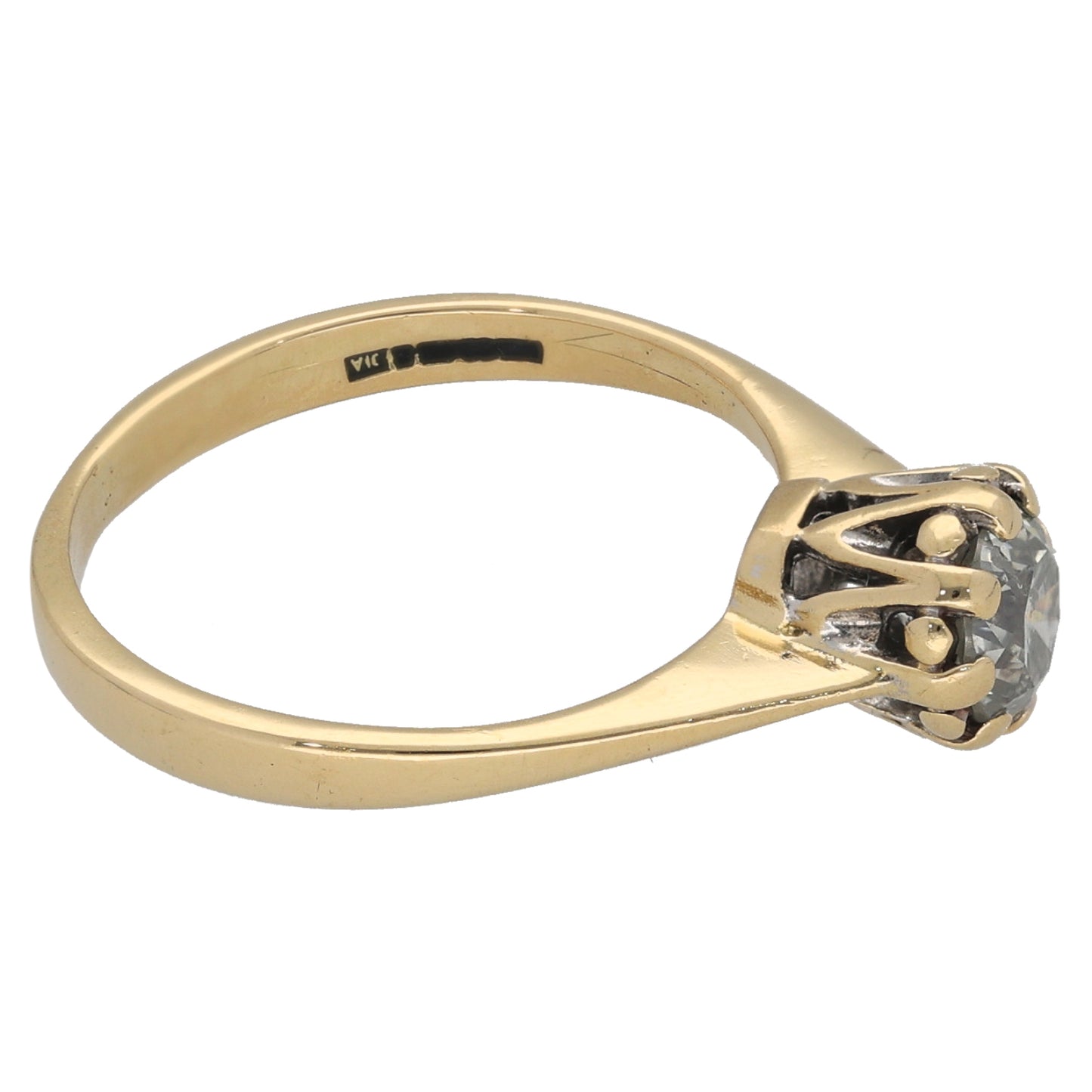 18ct Gold 0.50ct Diamond Solitaire Ring Size K