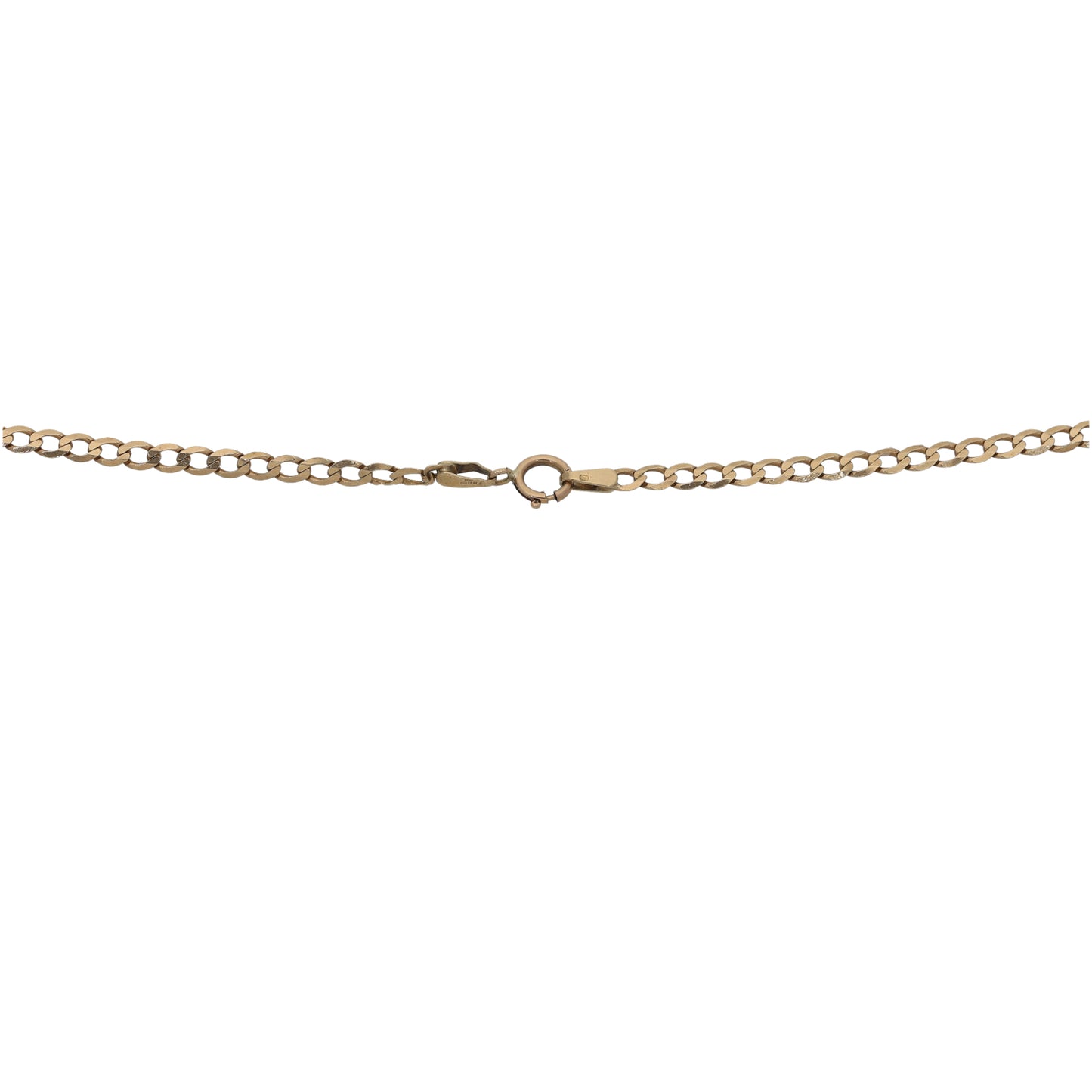 9ct Gold Curb Chain 18"