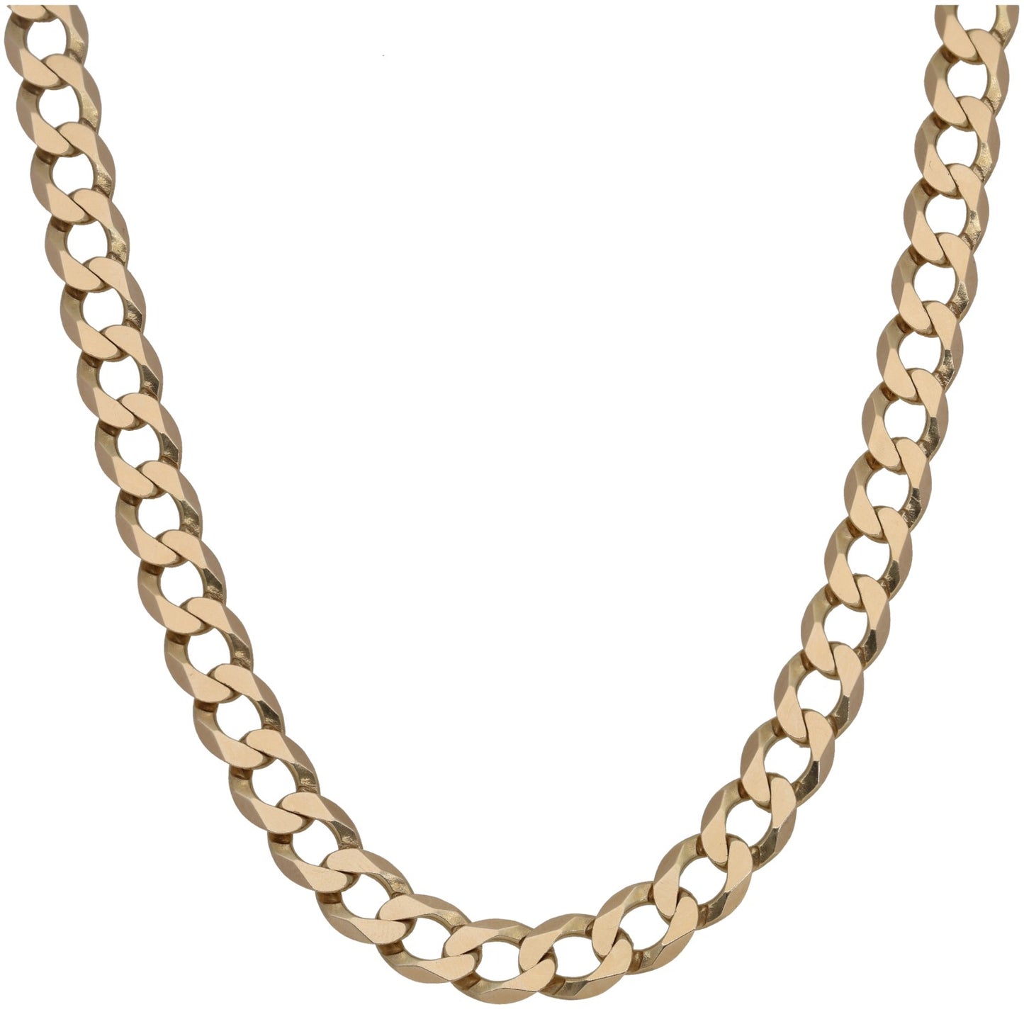 9ct Gold Curb Chain 22"