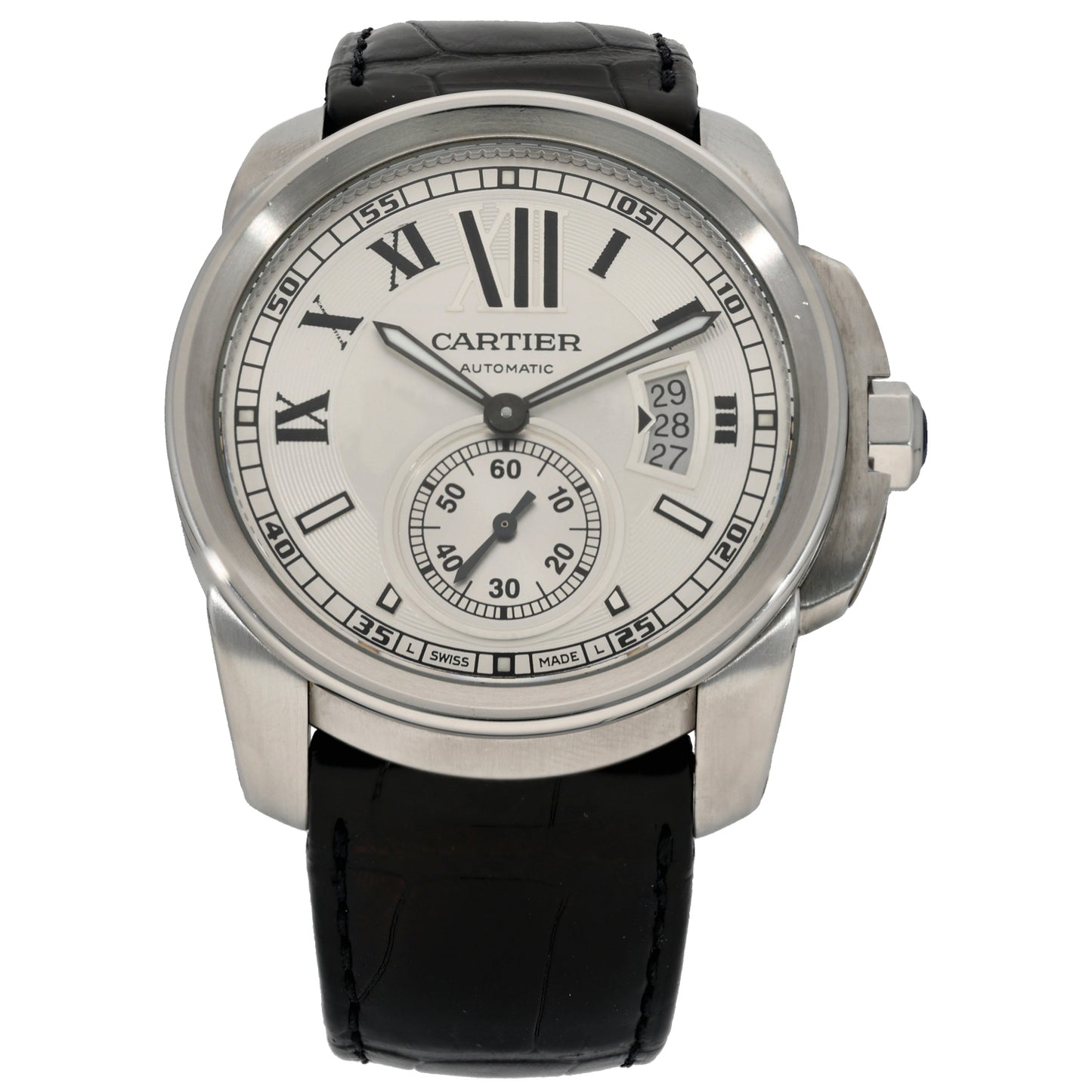 Cartier Calibre De Cartier W7100013 44mm Stainless Steel Watch