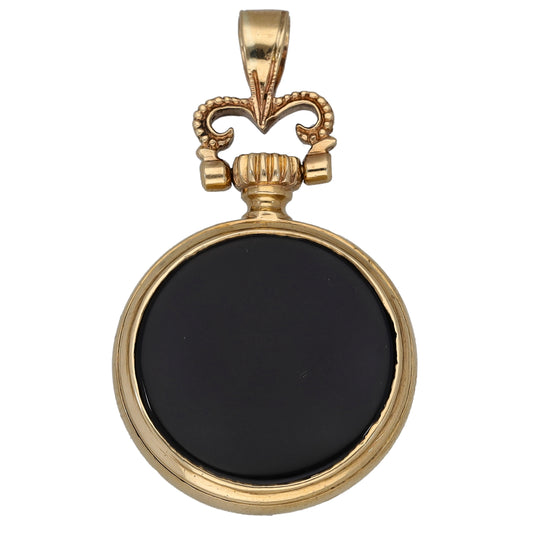 9ct Gold Onyx Alternative Pendant