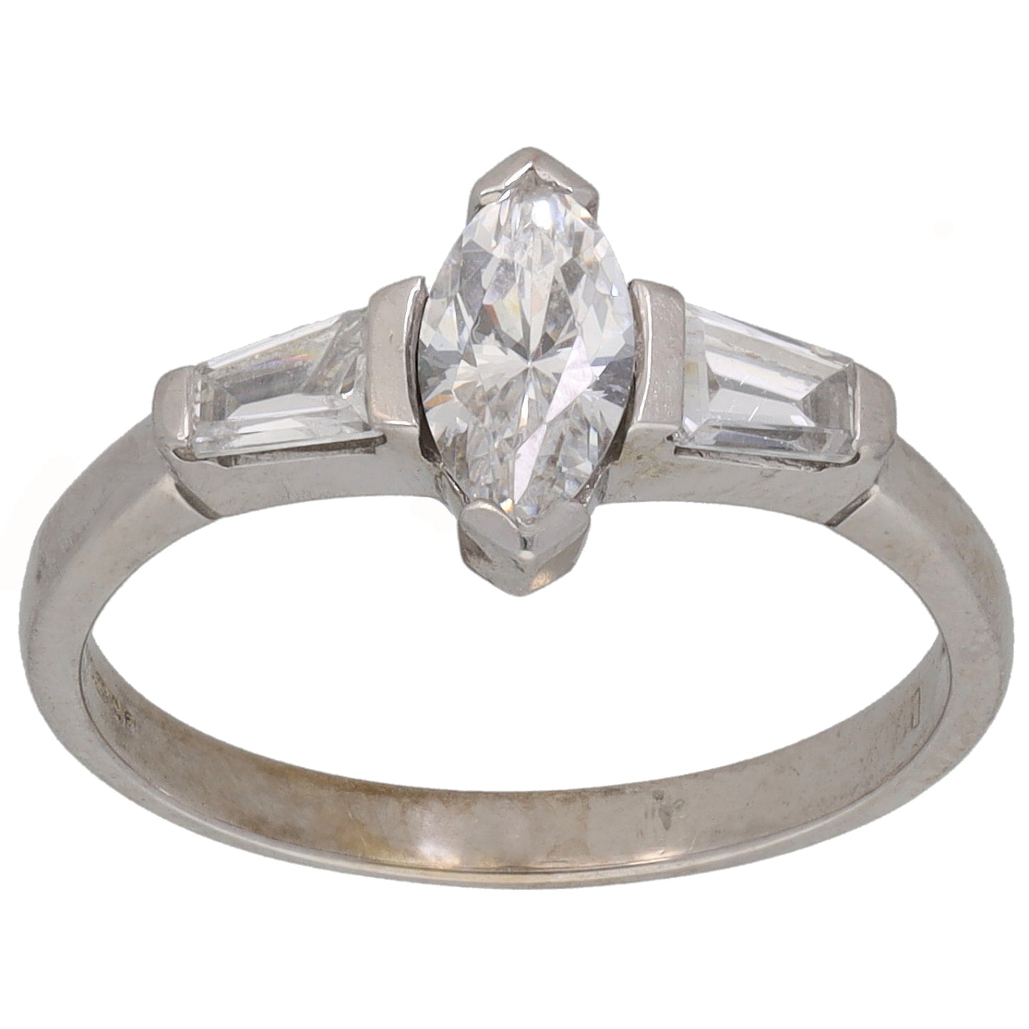 14ct Gold Cubic Zirconia Cluster Ring Size L