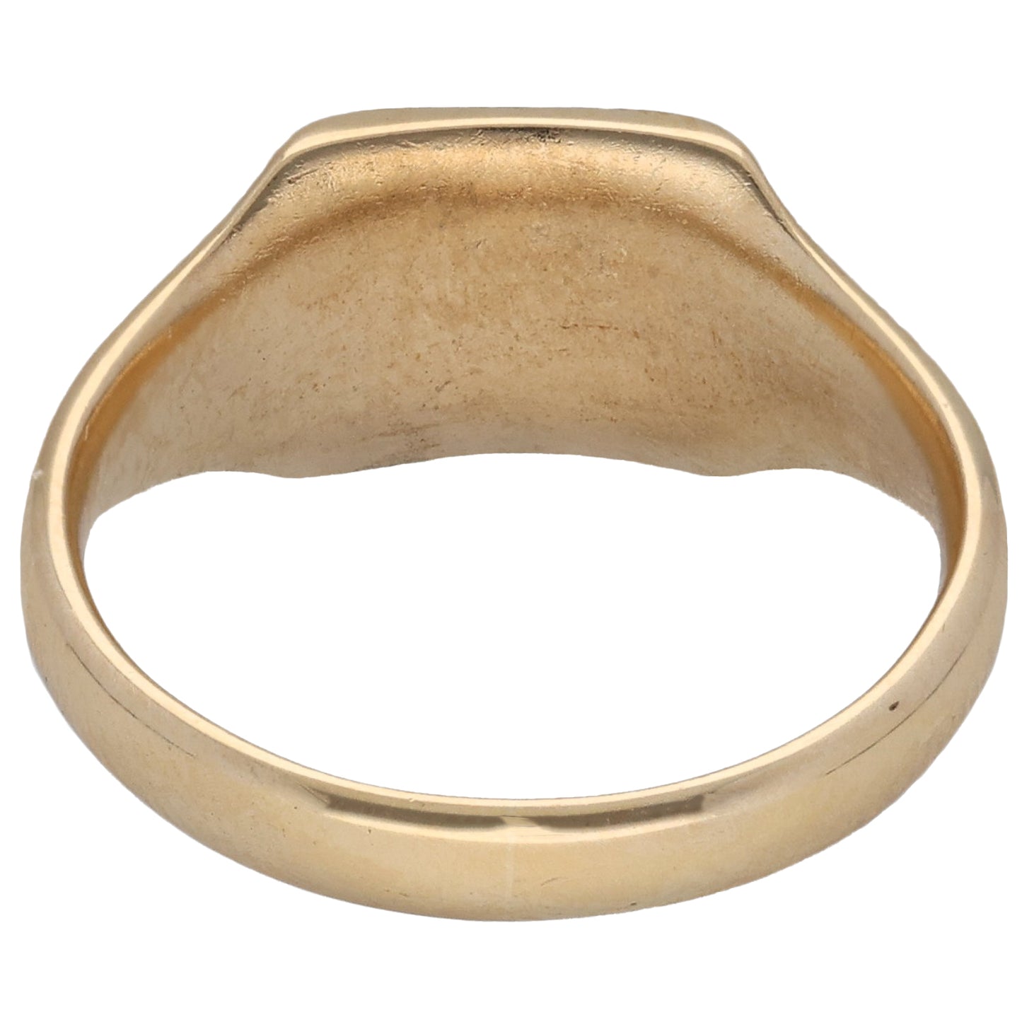 9ct Gold Plain Signet Ring Size U