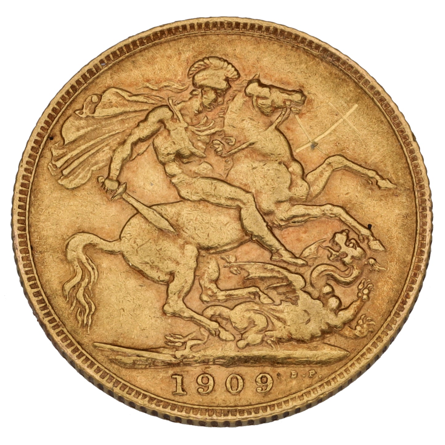 22ct Gold King Edward VII Full Sovereign Coin 1909