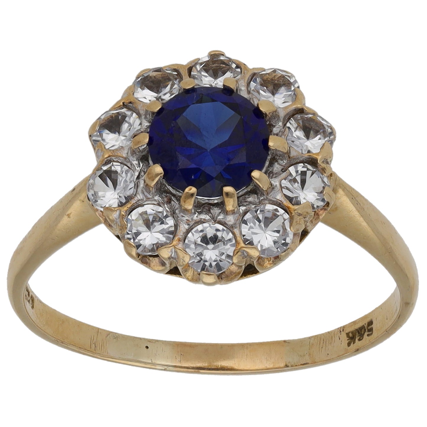 9ct Gold Imitation Dress/Cocktail Ring Size M