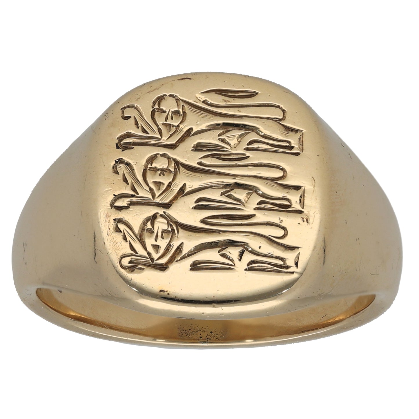 9ct Gold England Signet Ring Size X
