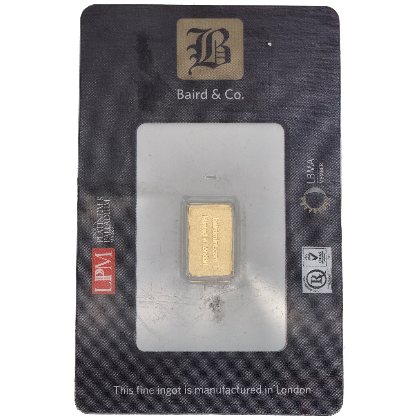 24ct 1g Gold Bar