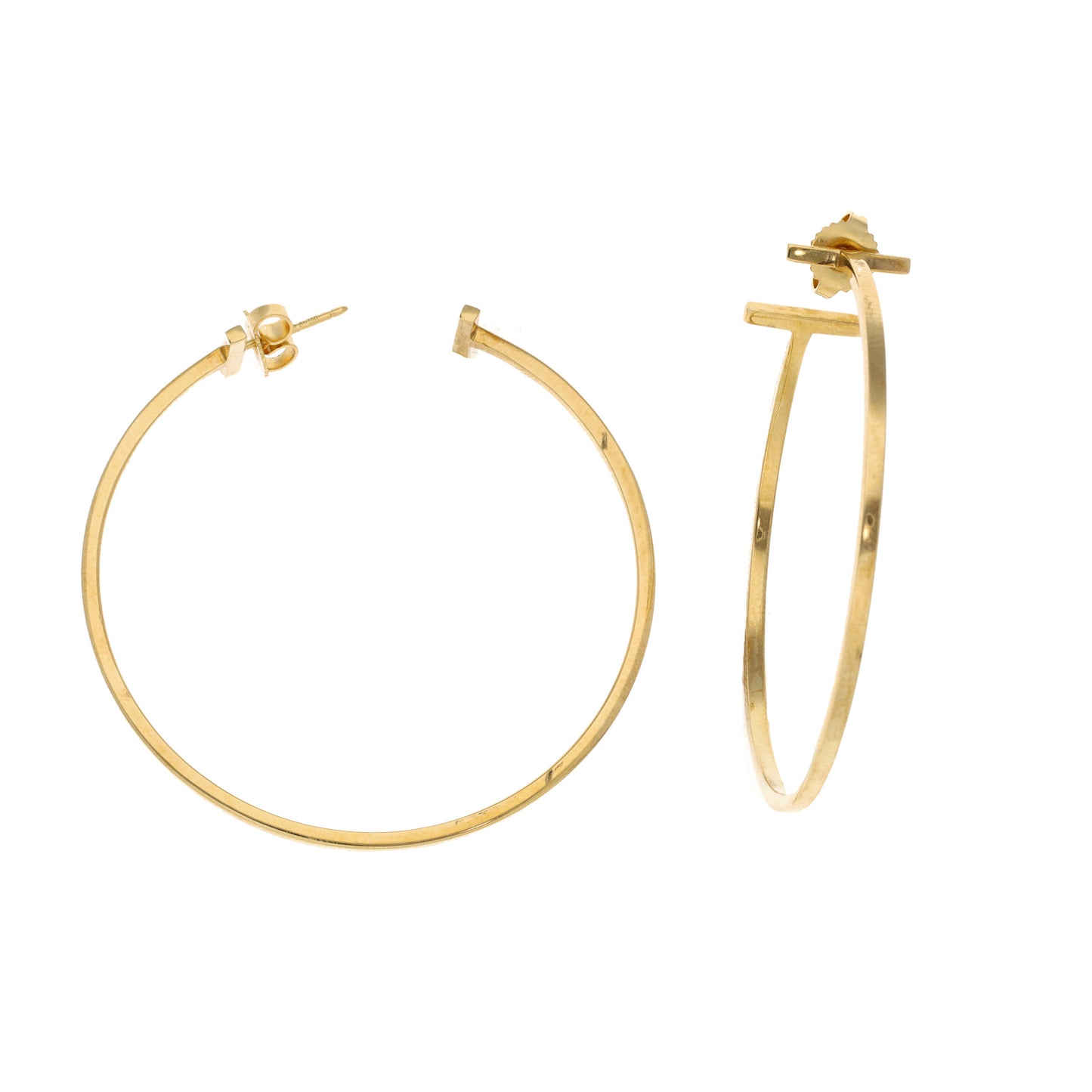 18ct Gold Tiffany & Co Hoop Earrings