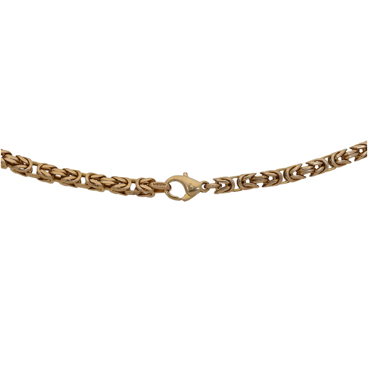 9ct Gold Byzantine Chain 18"