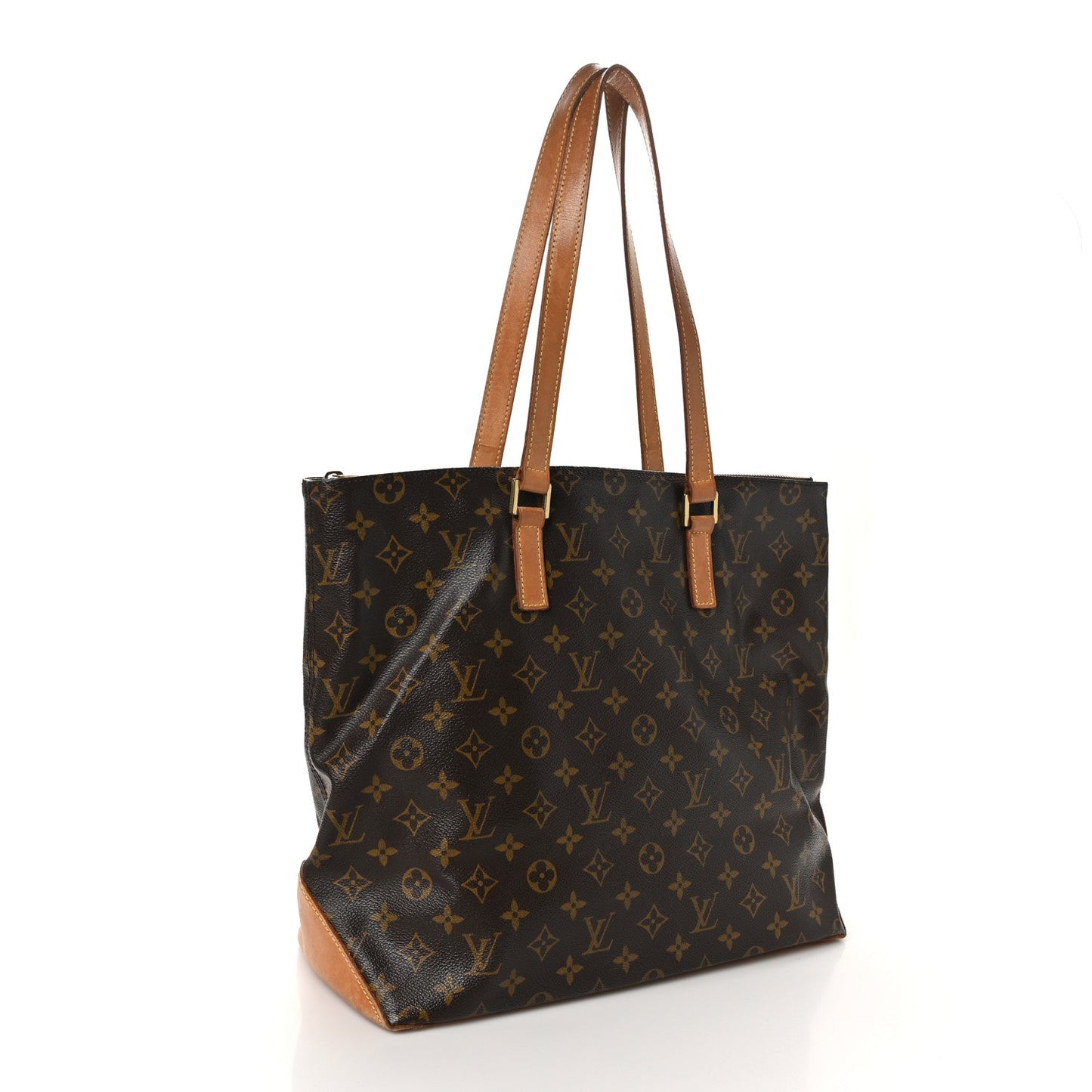 Louis Vuitton Cabas Mezzo Monogram Coated Canvas Bag - Brown
