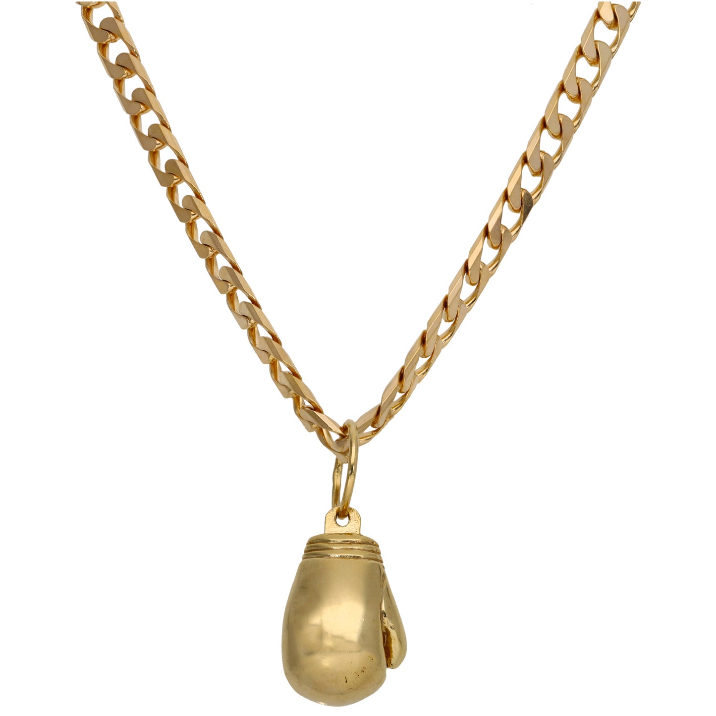 9ct Gold Boxing Glove Pendant With Chain