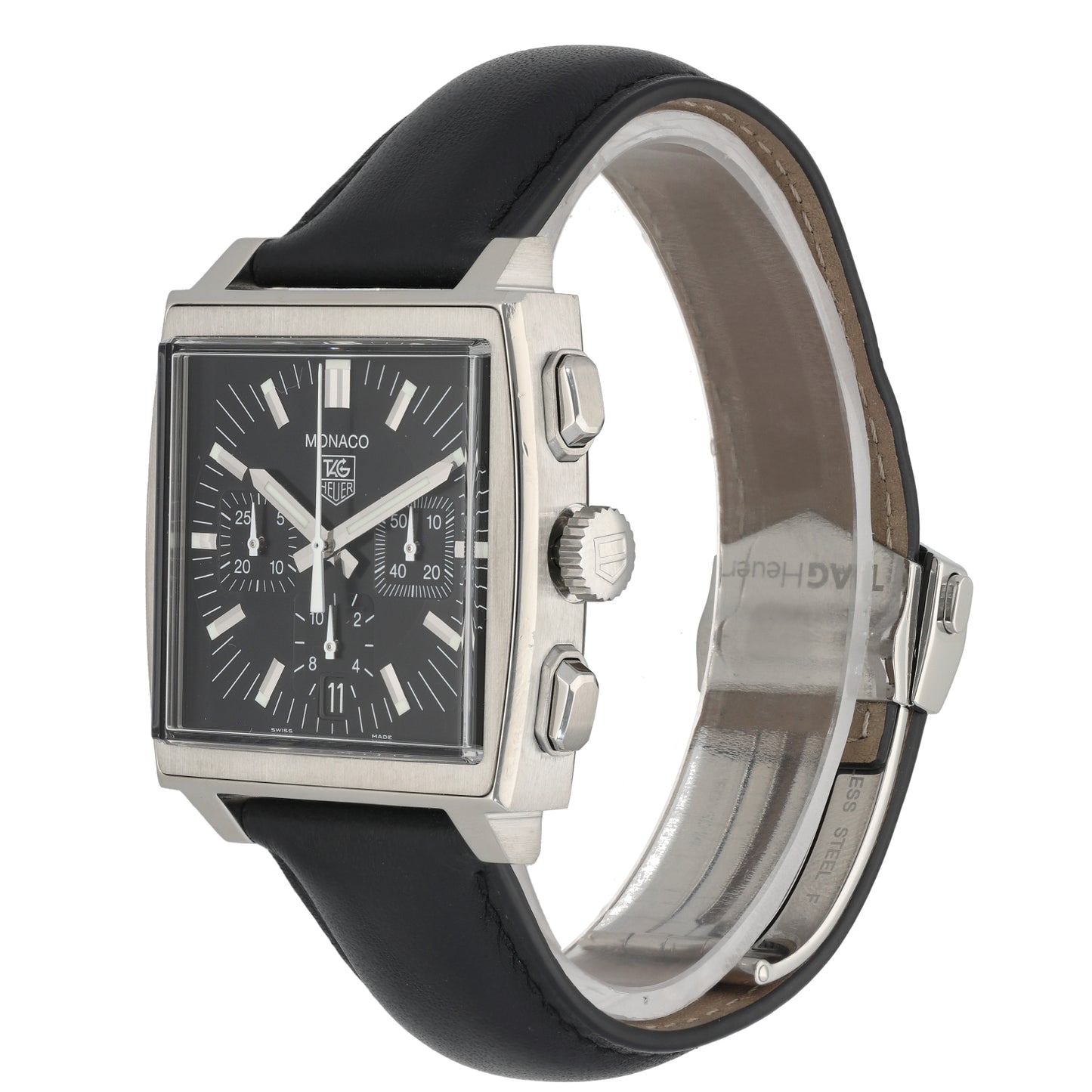 Tag Heuer Monaco CW2111-0 38mm Stainless Steel Watch