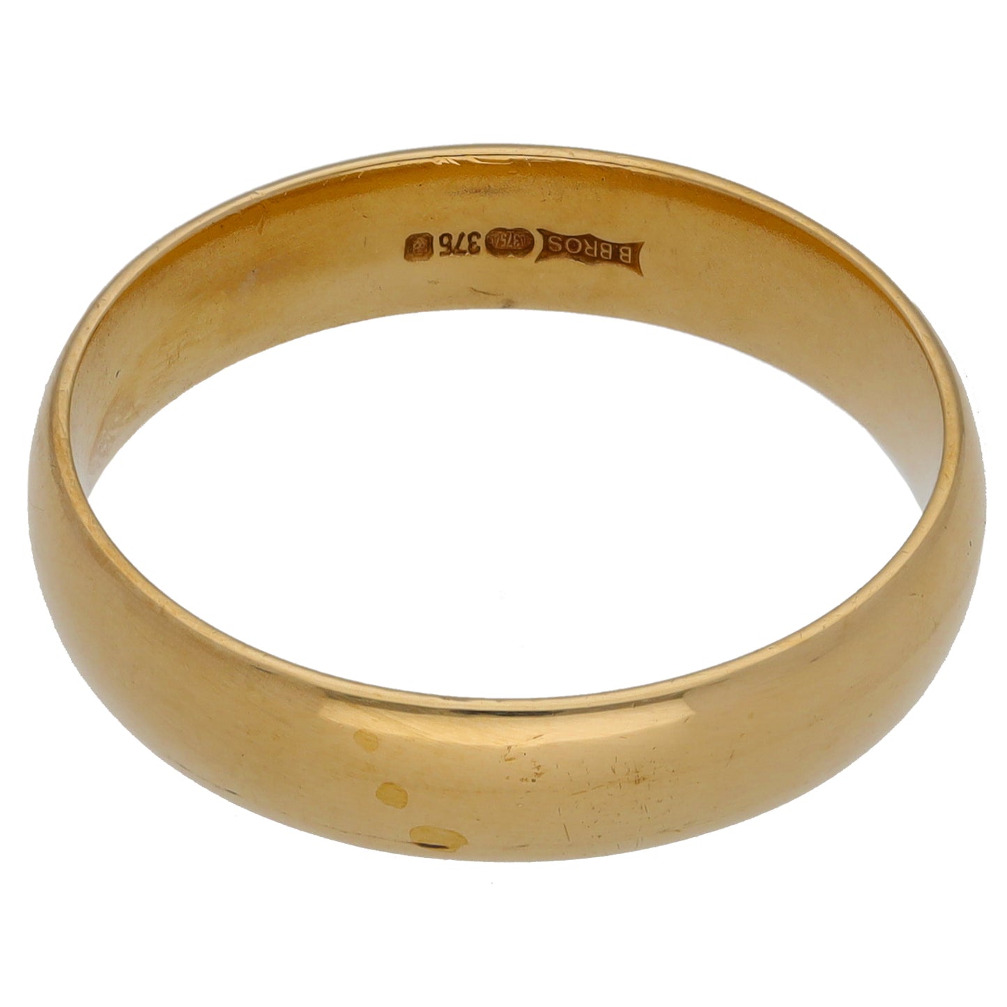 9ct Gold Plain Wedding Ring Size V