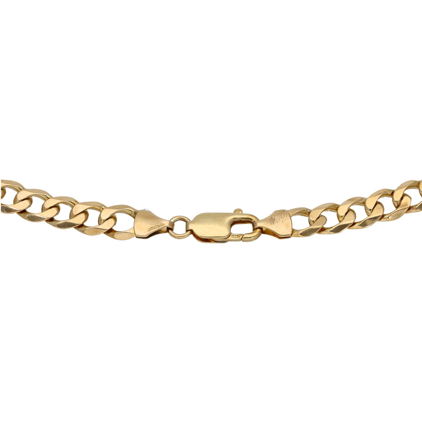 9ct Gold Curb Chain 18"