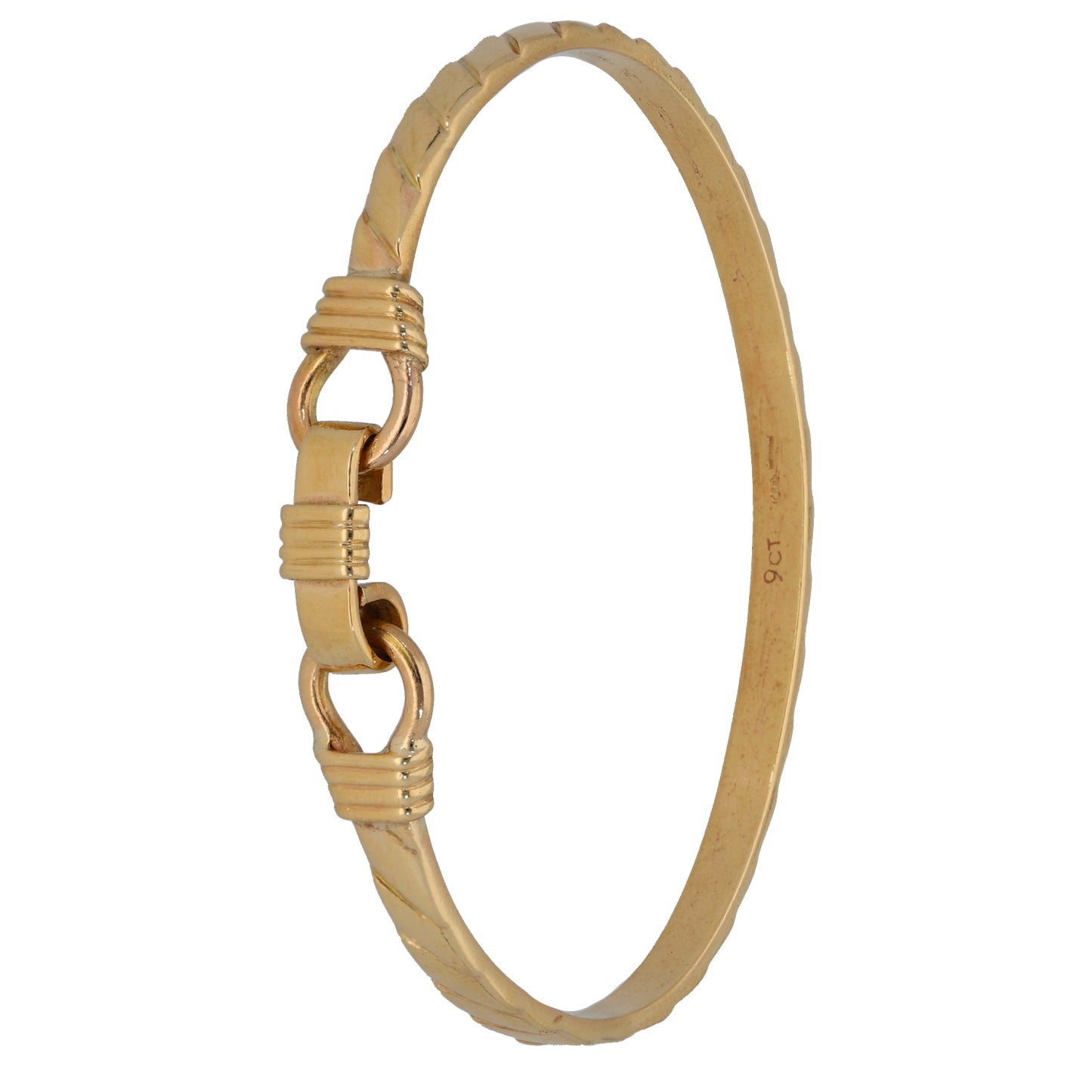 9ct Gold Hinged/Clasp Bangle