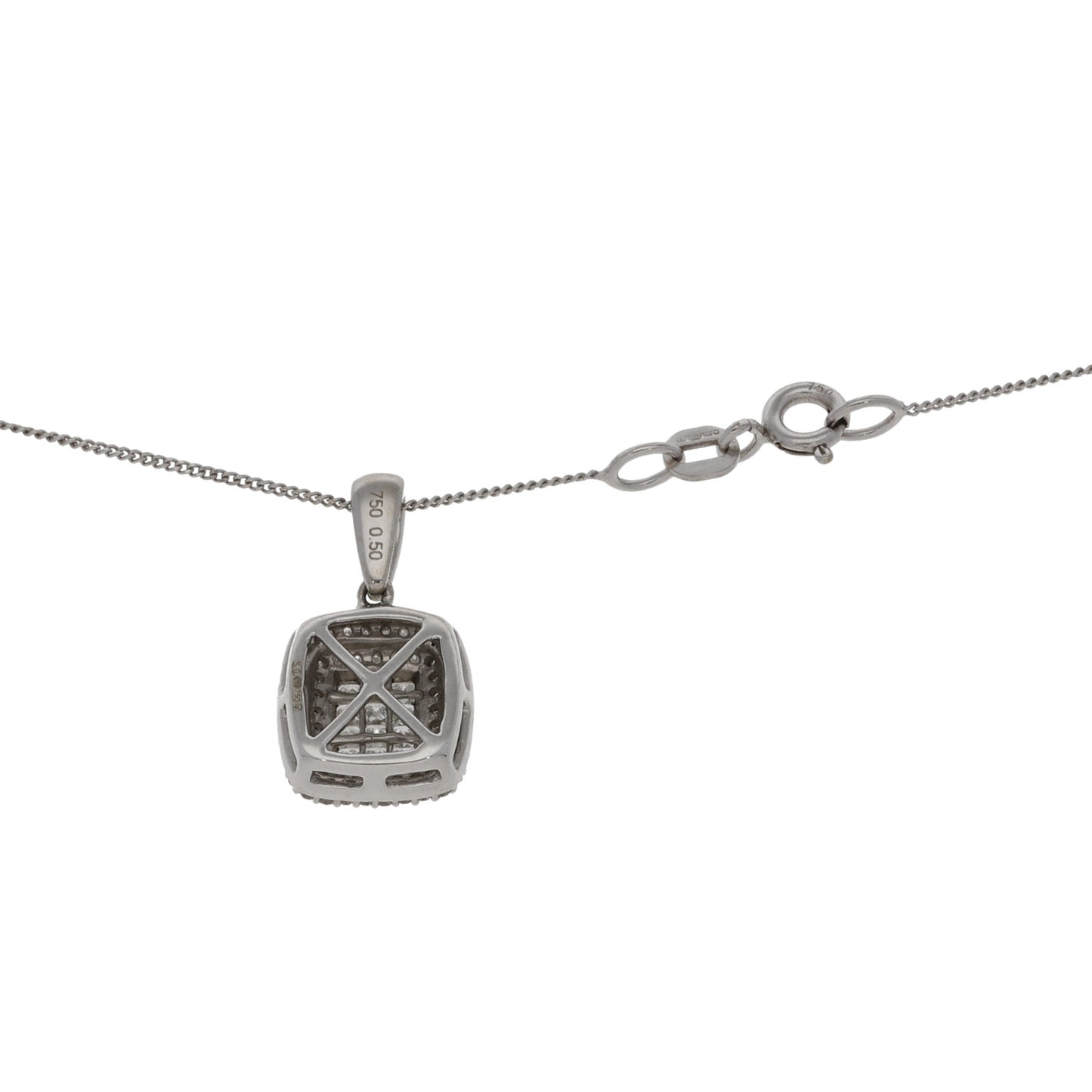 18ct White Gold 1.64ct Diamond Earrings & Pendants Set
