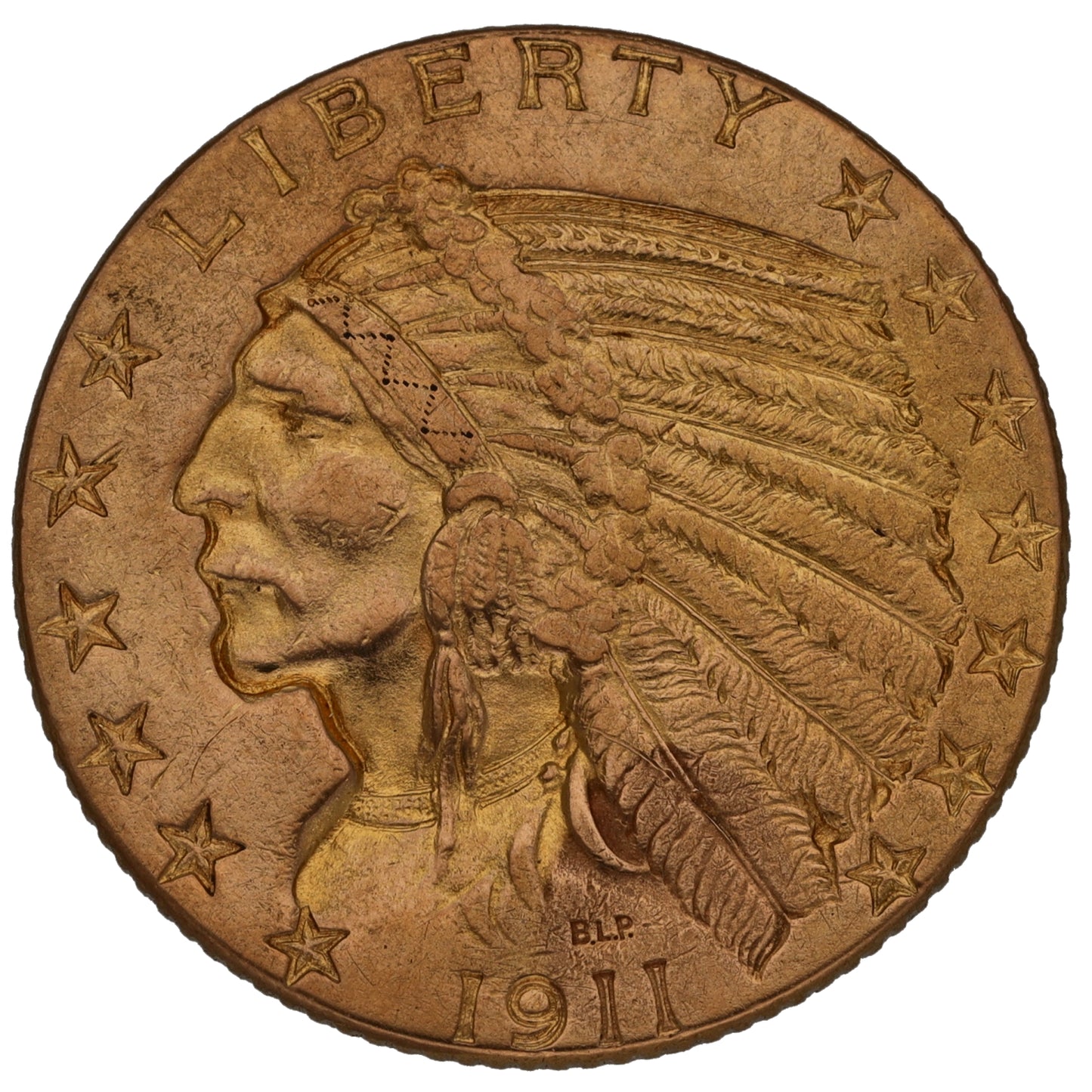 22ct Gold USA Eagle 1/4 OZ Coin 1911