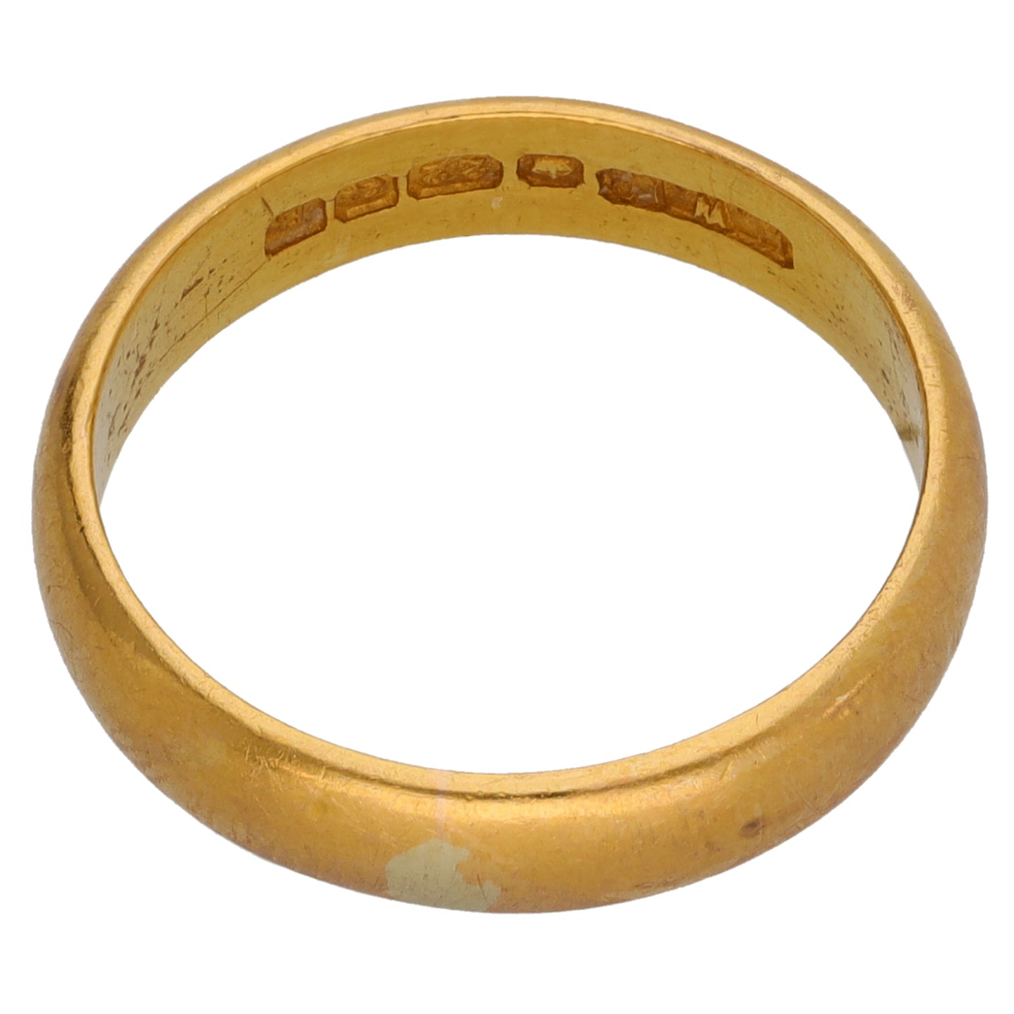 22ct Gold Plain Wedding Ring Size P