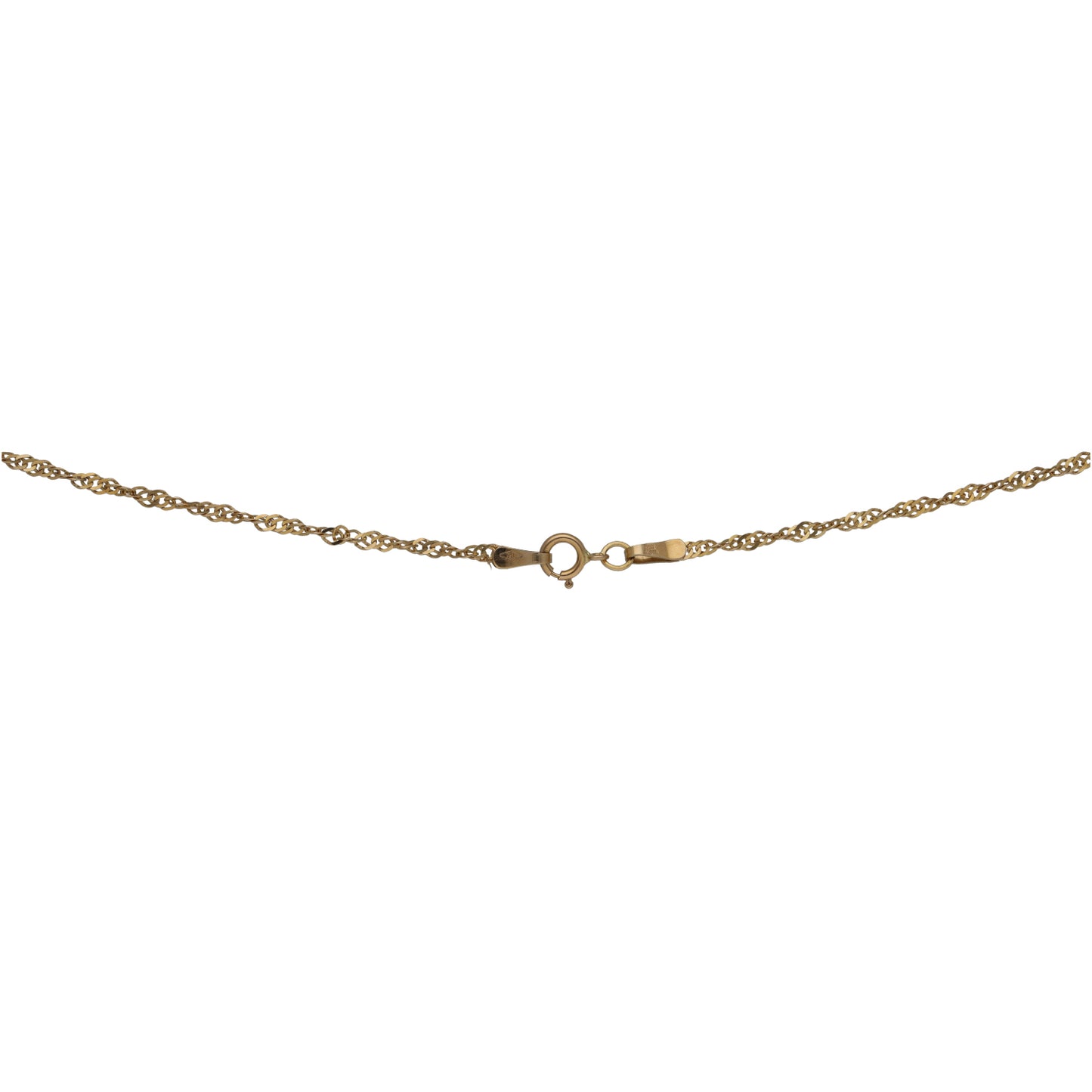 9ct Gold Ingot Pendant With Chain