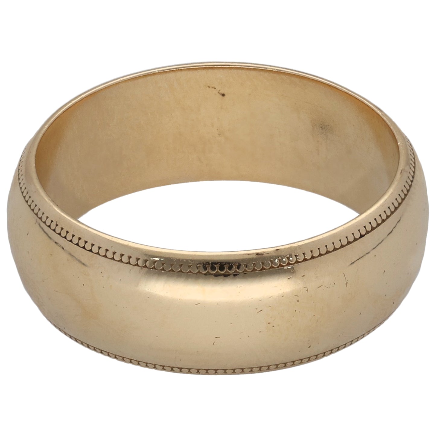 9ct Gold Plain Wedding Ring Size P