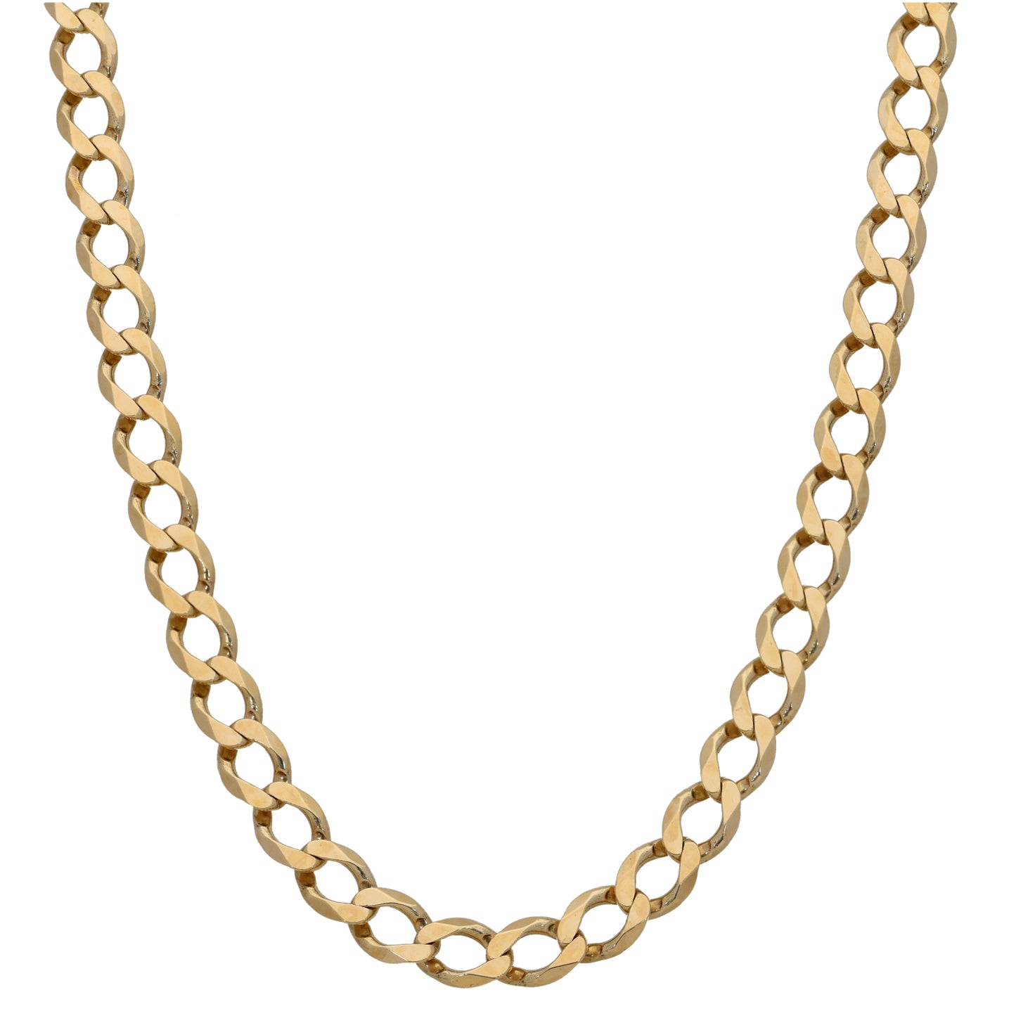 9ct Gold Curb Chain 22"