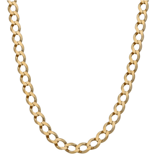 9ct Gold Curb Chain 22"