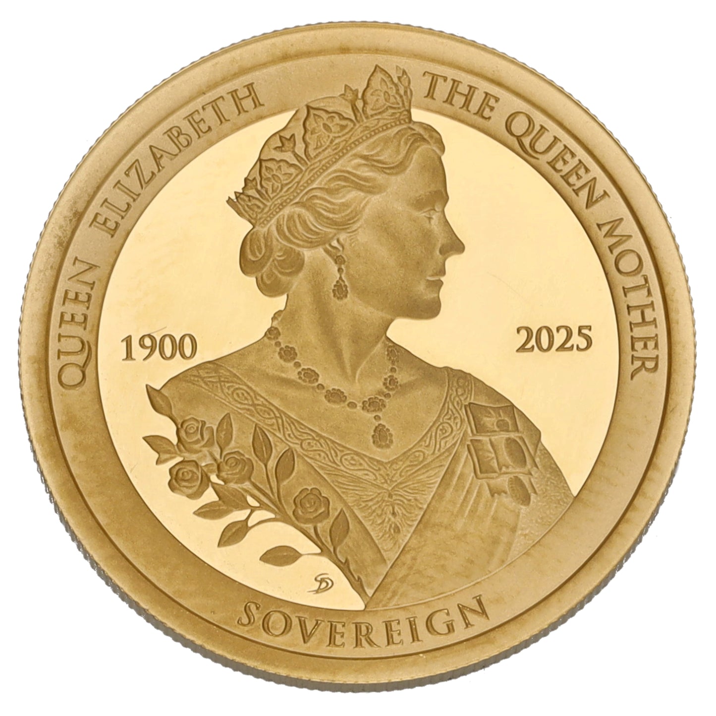 22ct Gold Queen Elizabeth The Queen Mother Full Sovereign Coin 2025