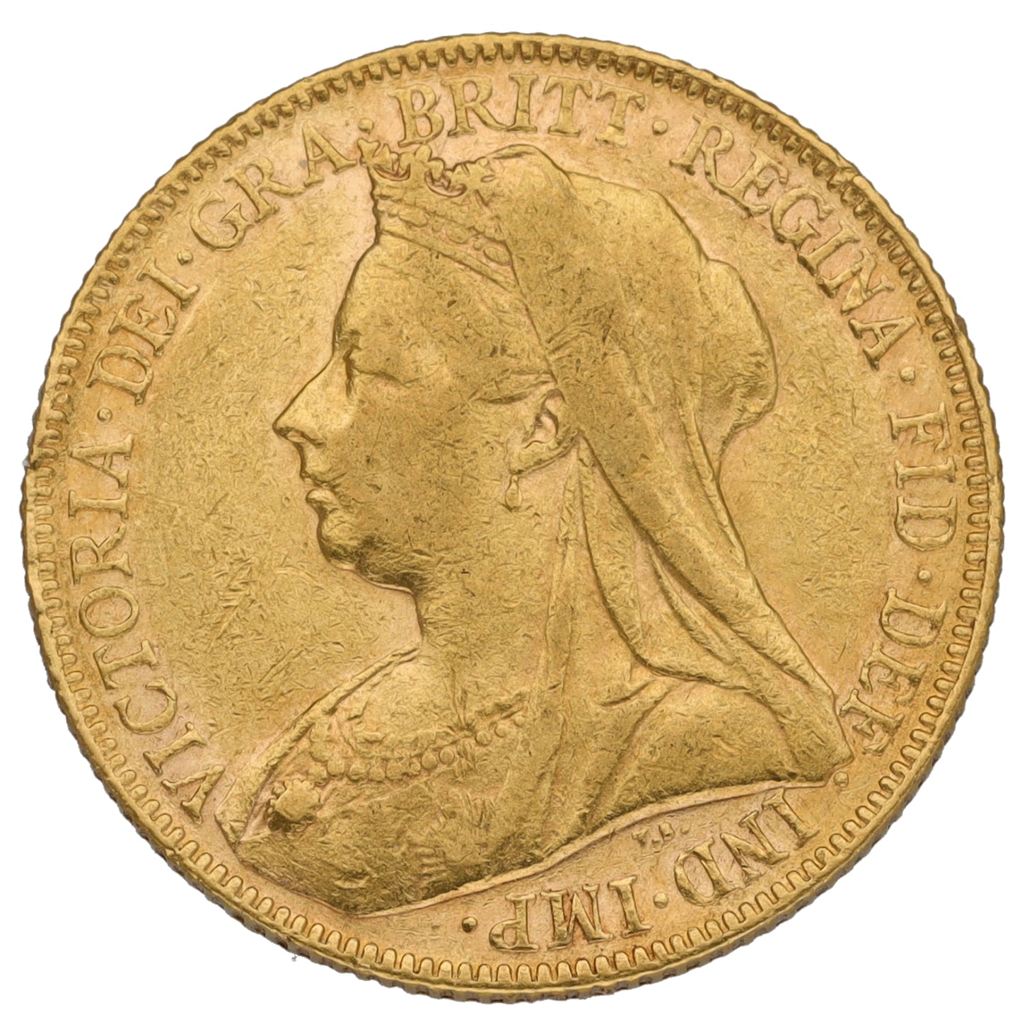 22ct Gold Queen Victoria Full Sovereign Coin 1901