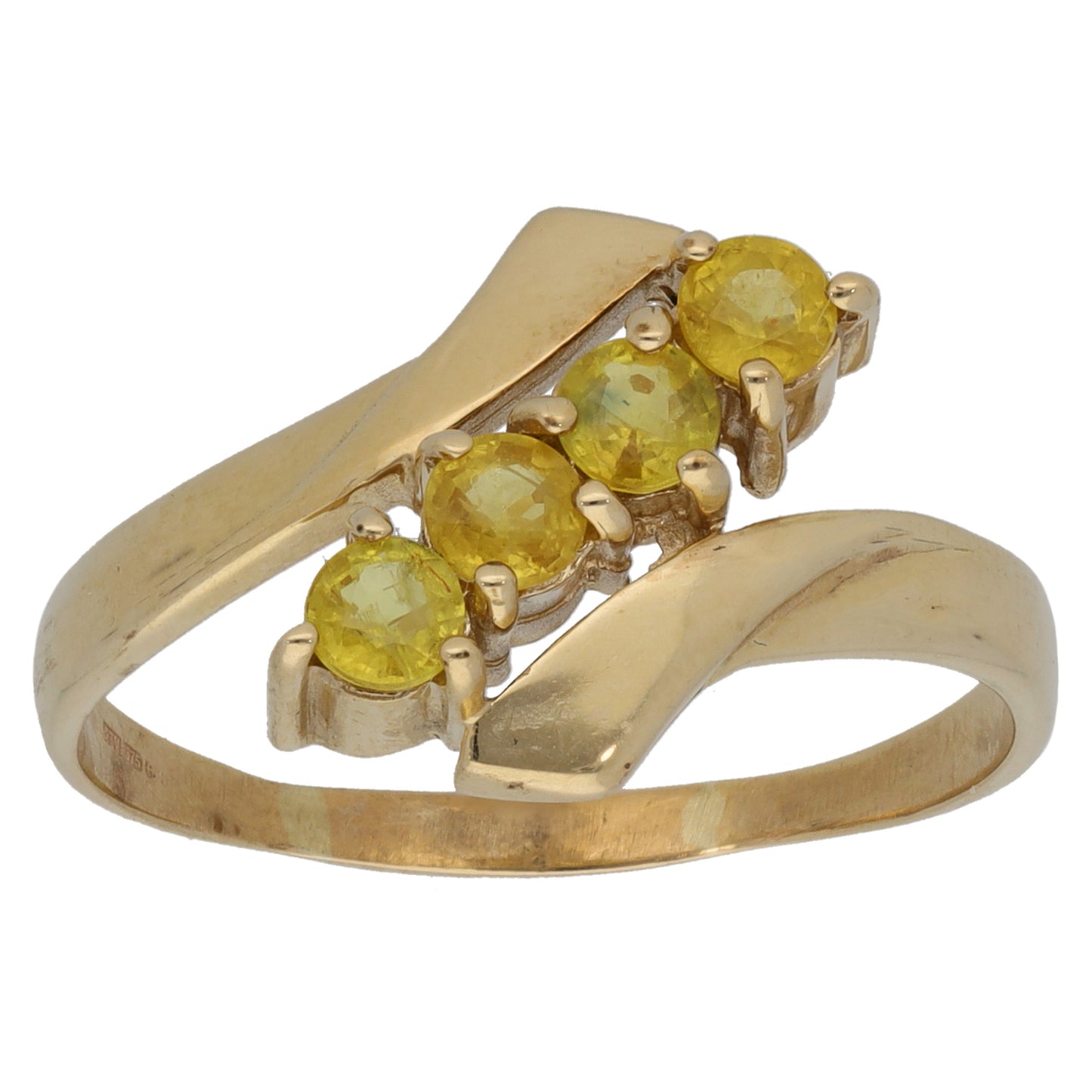 9ct Gold Sapphire Dress/Cocktail Ring Size U