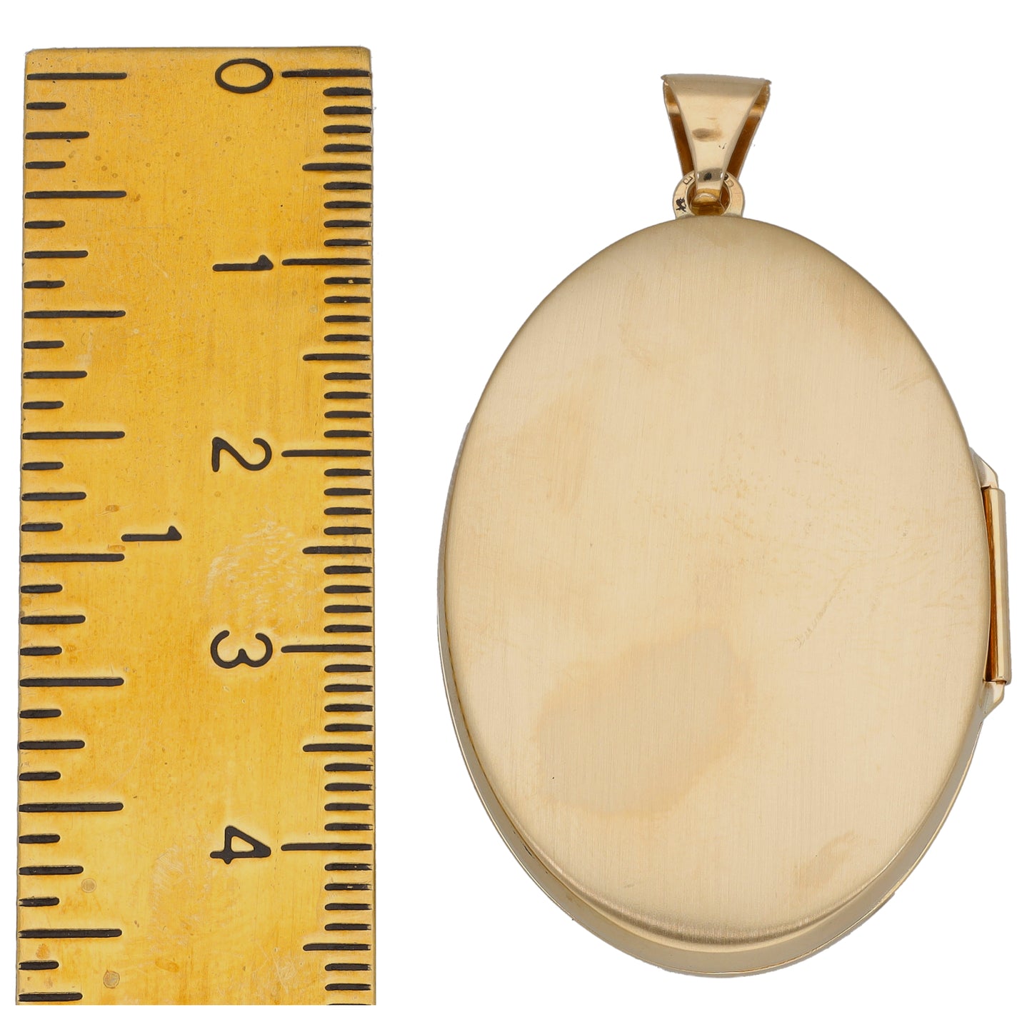 9ct Gold Patterned Locket Pendant