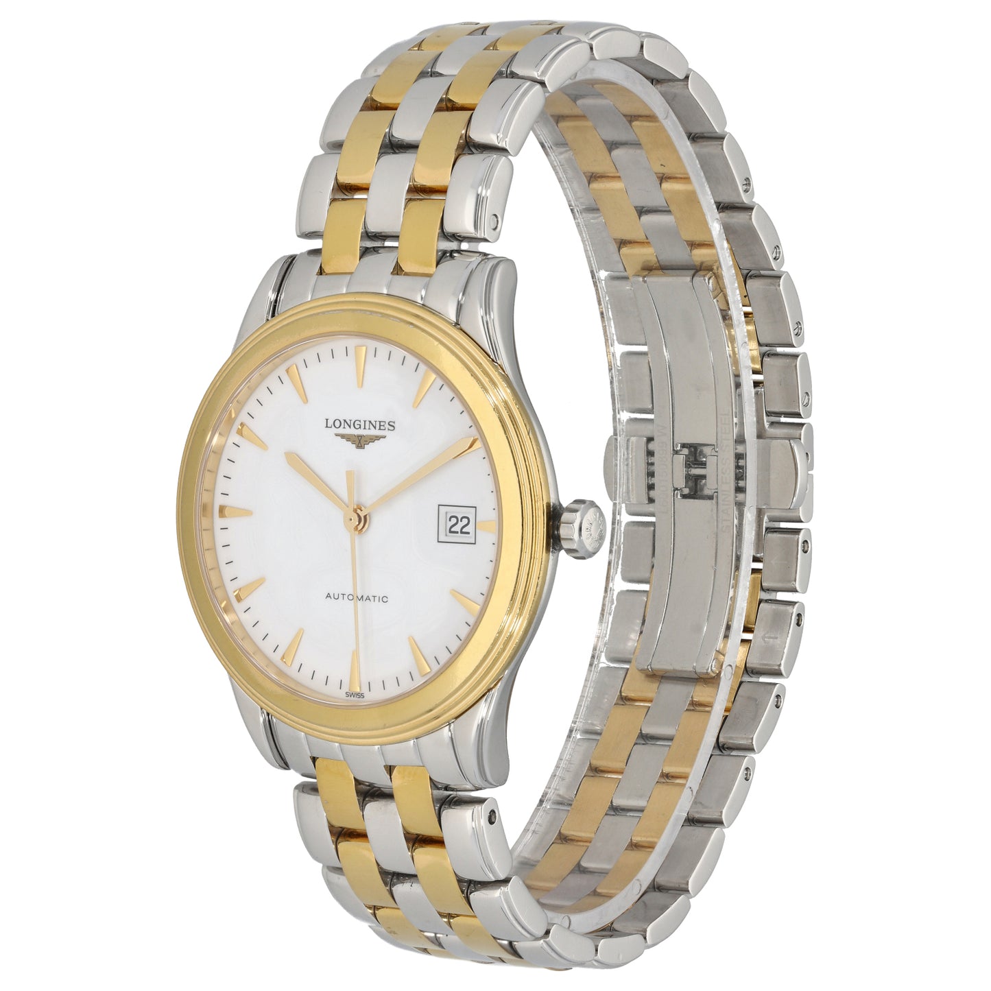Longines Flagship L4.974.3 38.5mm Bi-Colour Watch