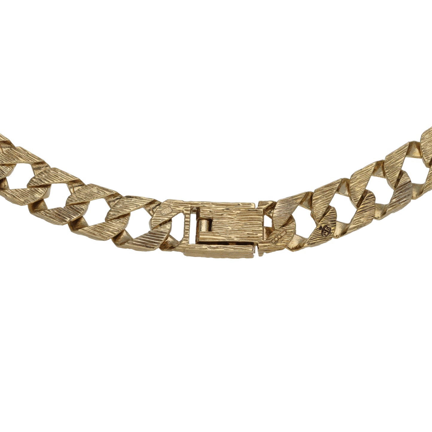 9ct Gold Curb Chain 18"