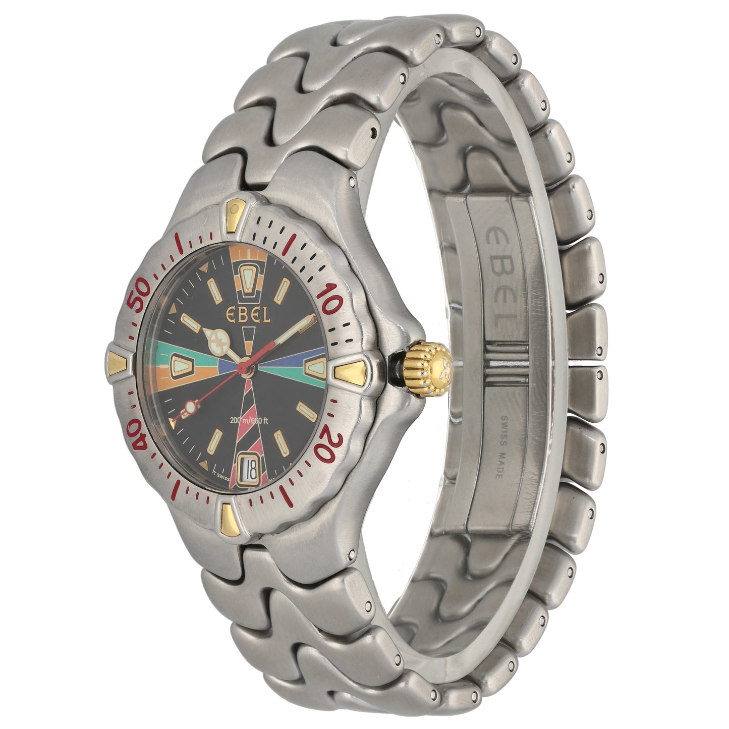 Ebel Sportwave E 6187531 36mm Stainless Steel Watch