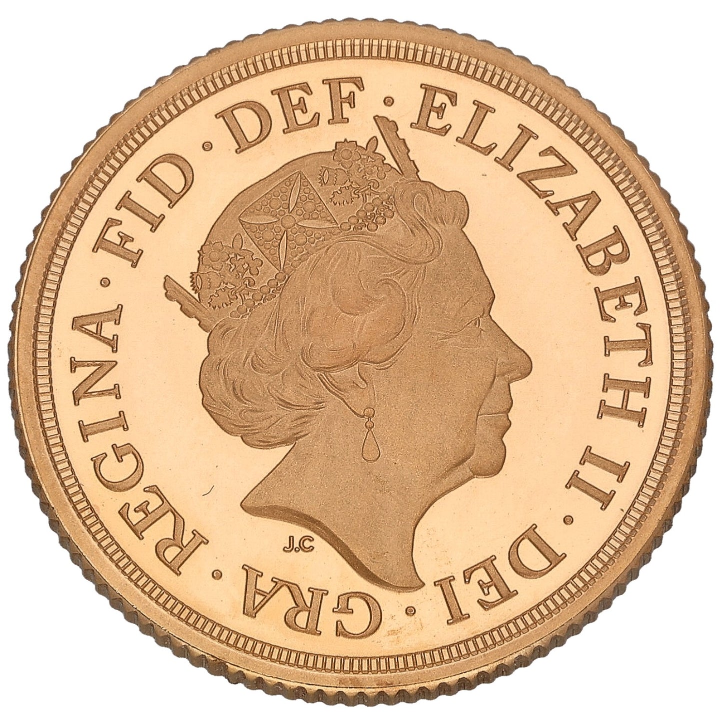 22ct Gold Queen Elizabeth II Full Sovereign Coin 2020