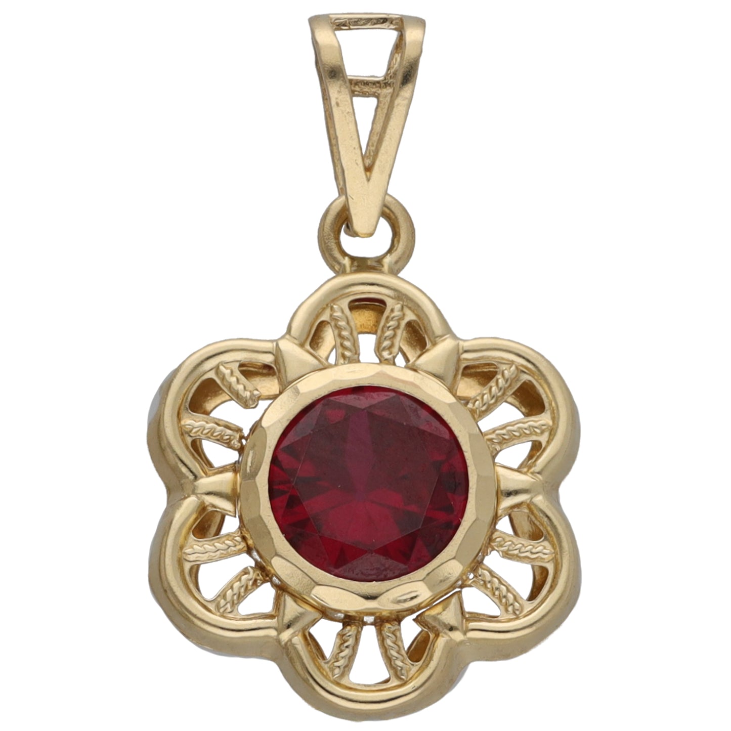 14ct Gold Imitation Gem Dress/Cocktail Pendant