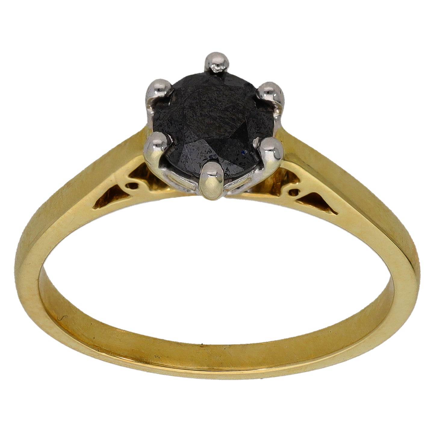 9ct Gold 0.80ct Diamond Solitaire Ring Size O