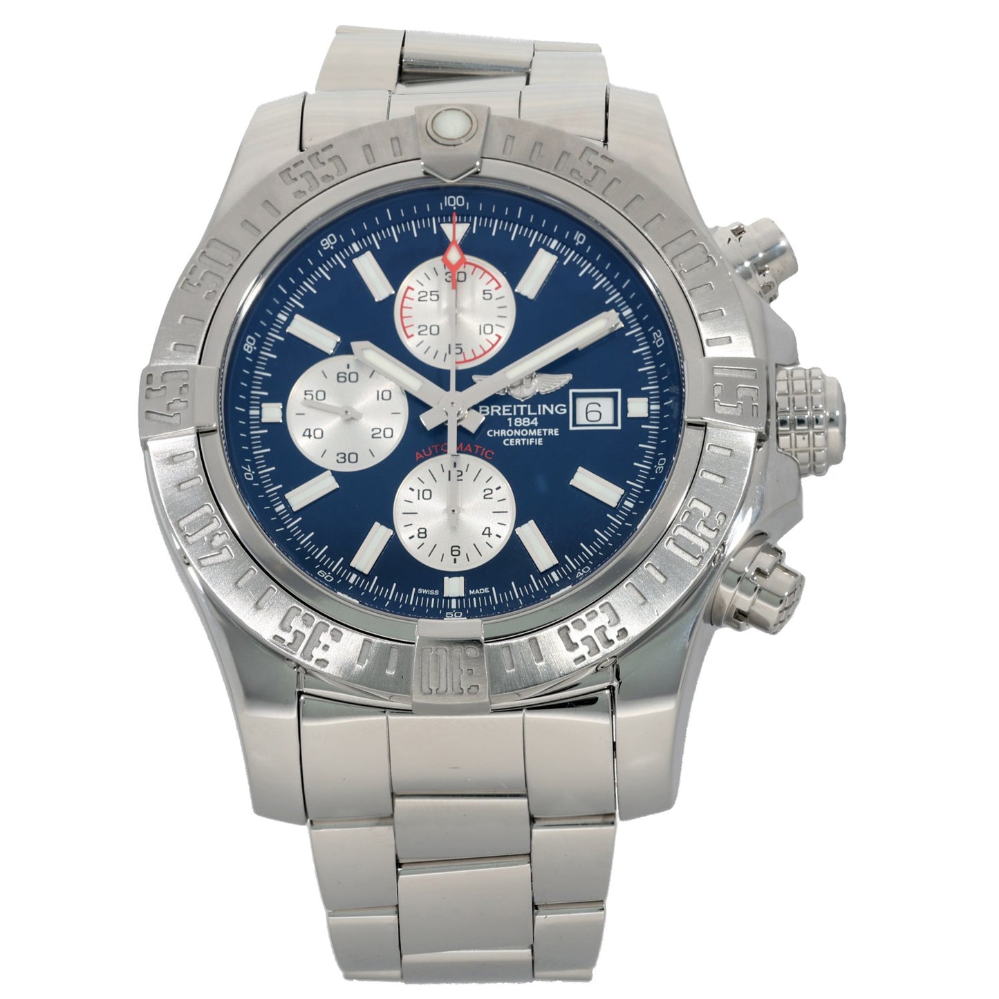 Breitling Super Avenger II A13371 48mm Stainless Steel Watch