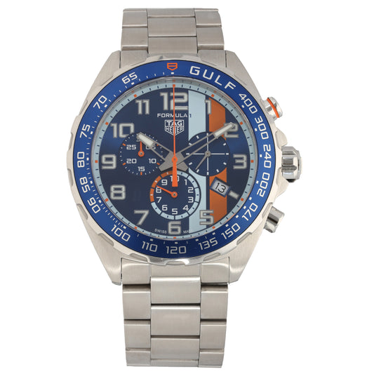 Tag Heuer Formula 1 Gulf CAZ101AT 43mm Stainless Steel Watch