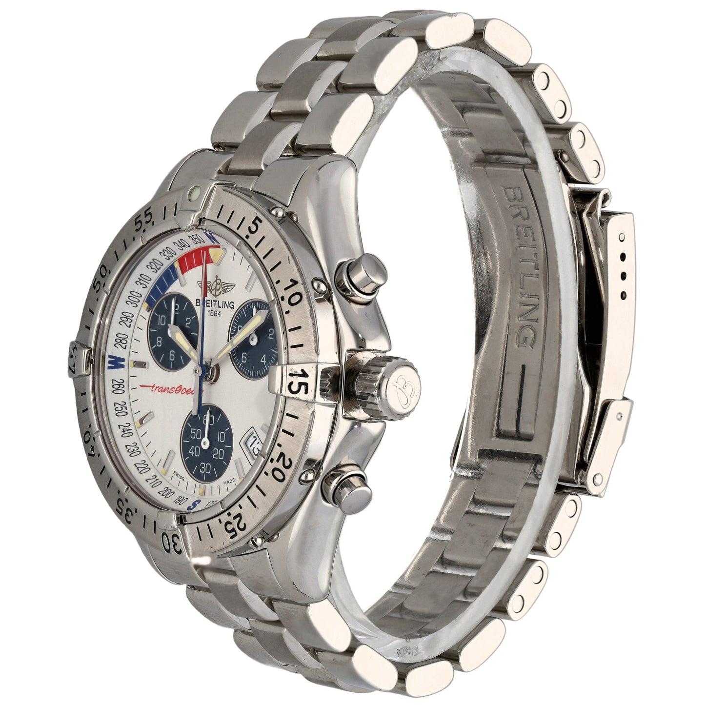 Breitling Transocean Chronograph A53340 40.5mm Stainless Steel Watch