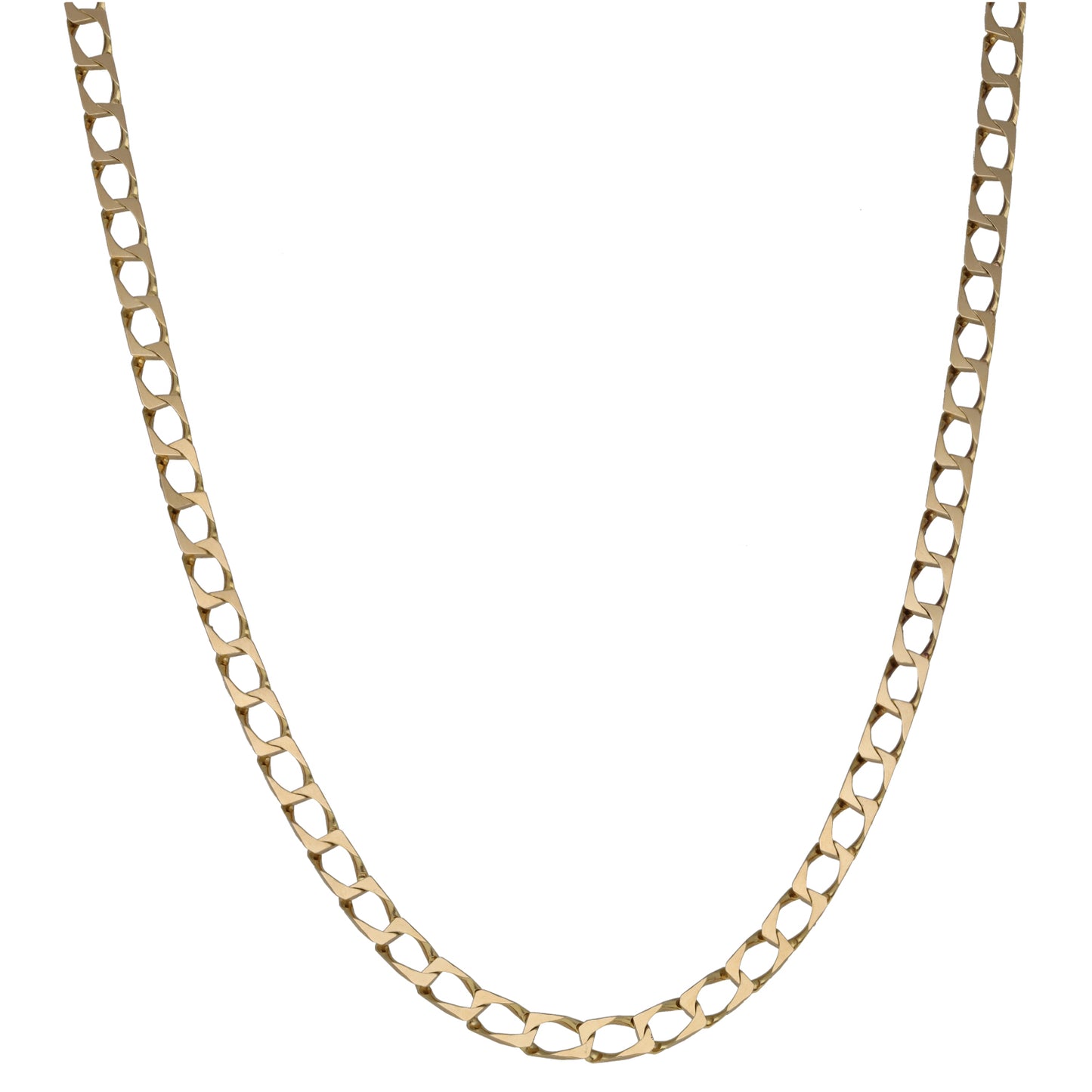 9ct Gold Curb Chain 20"