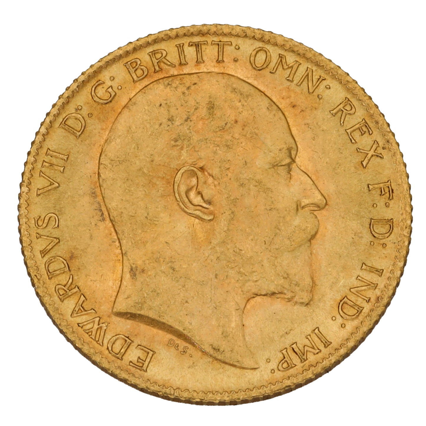 22ct Gold King Edward VII Half Sovereign Coin 1906