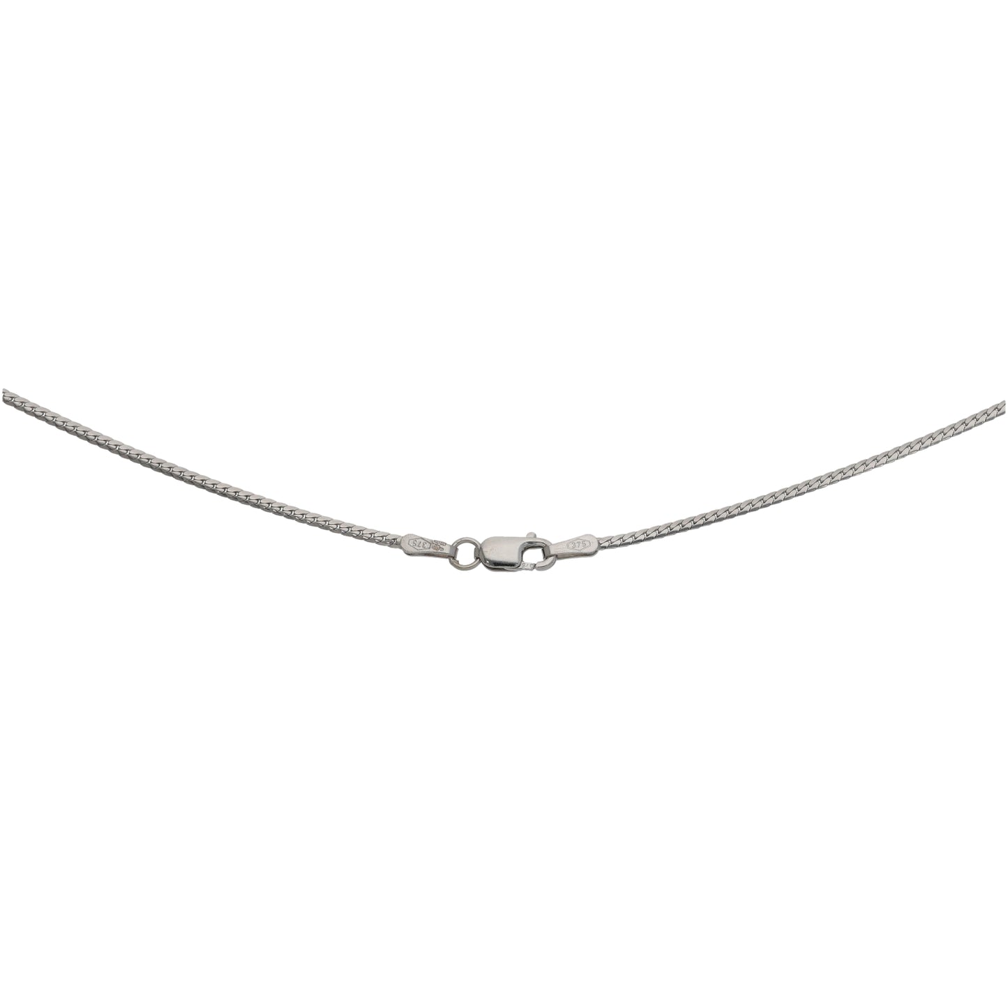 9ct White Gold Cubic Zirconia Fancy Necklace 18"