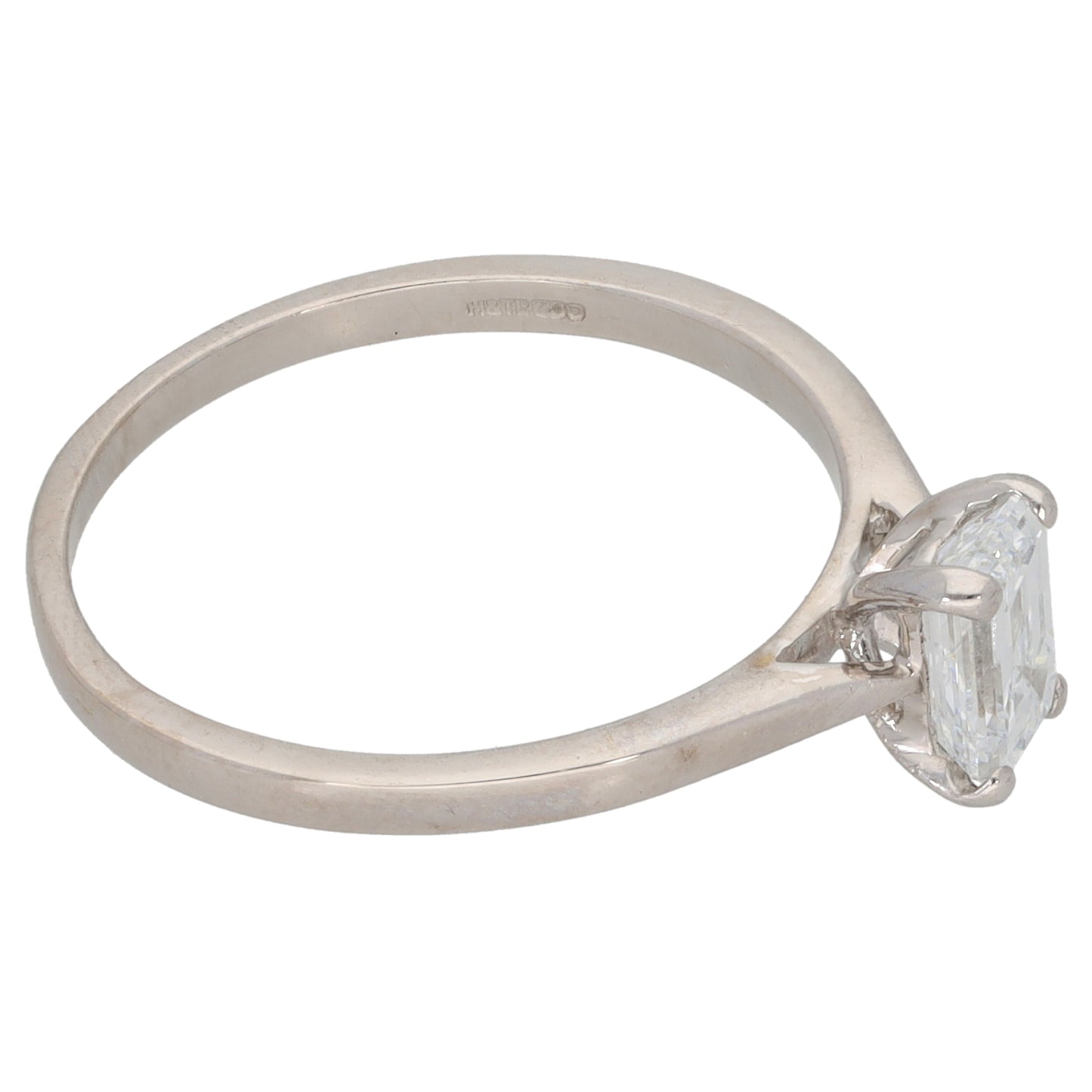 18ct White Gold 0.80ct Diamond Solitaire Ring Size O