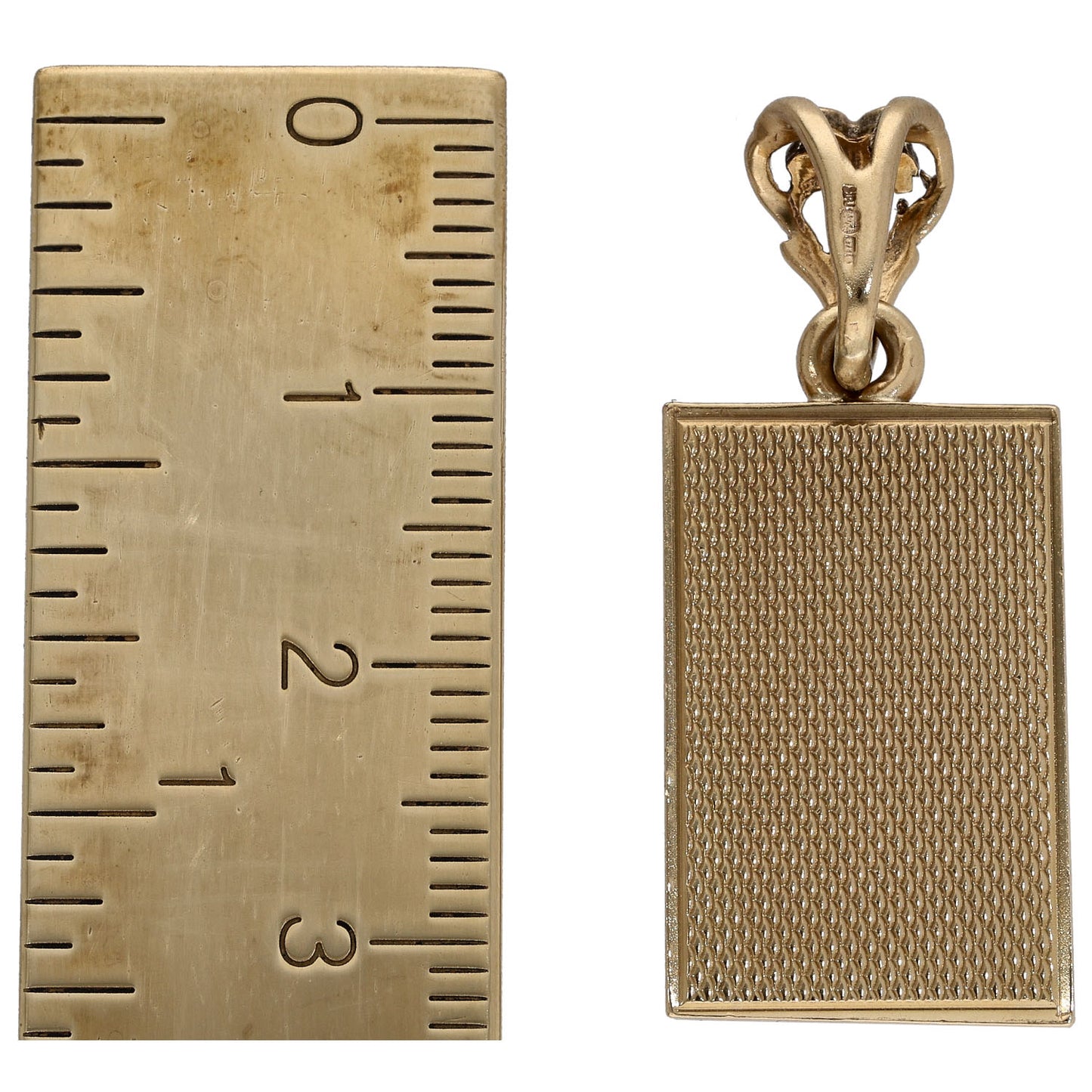 9ct Gold Ingot Pendant