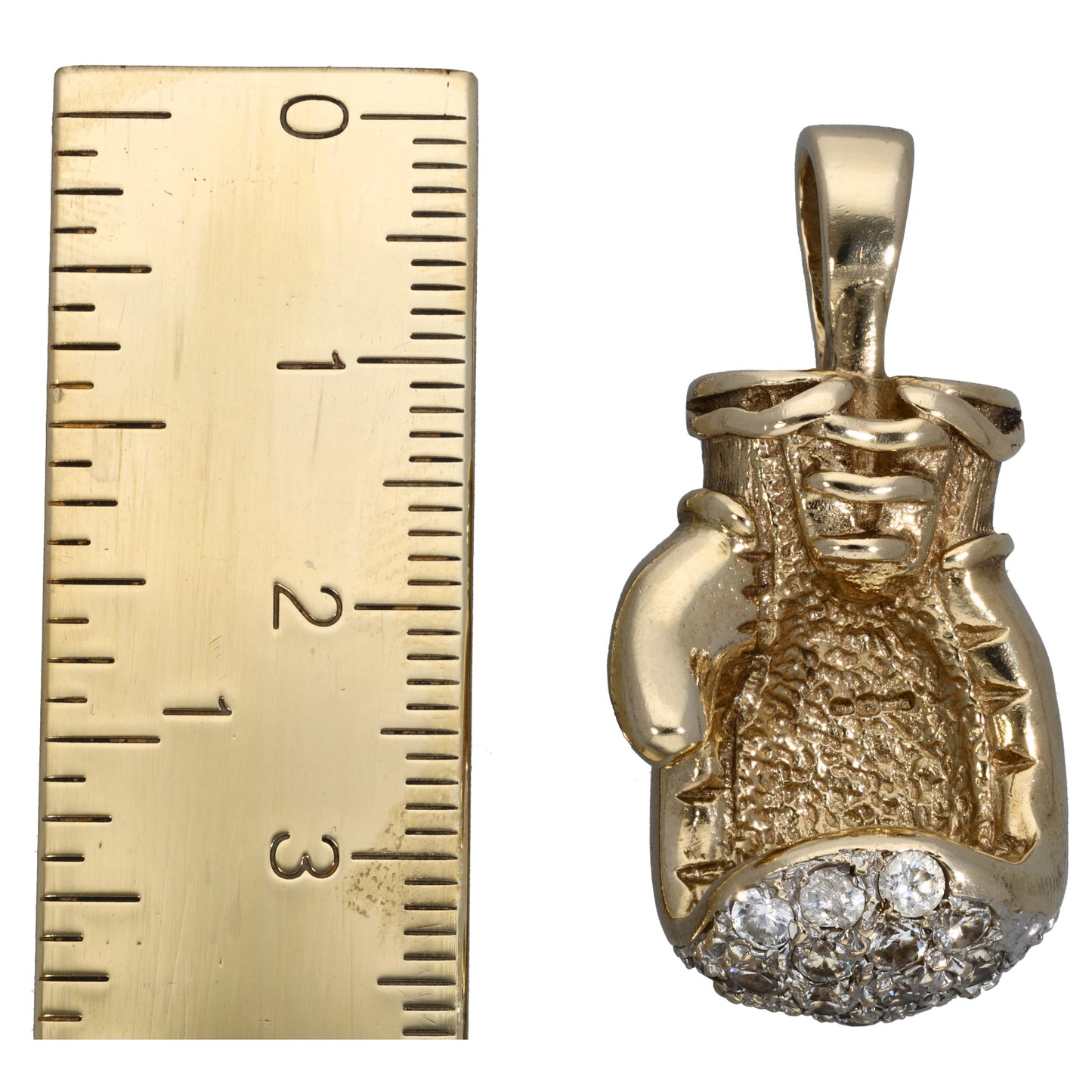 9ct Gold Cubic Zirconia Boxing Glove Pendant