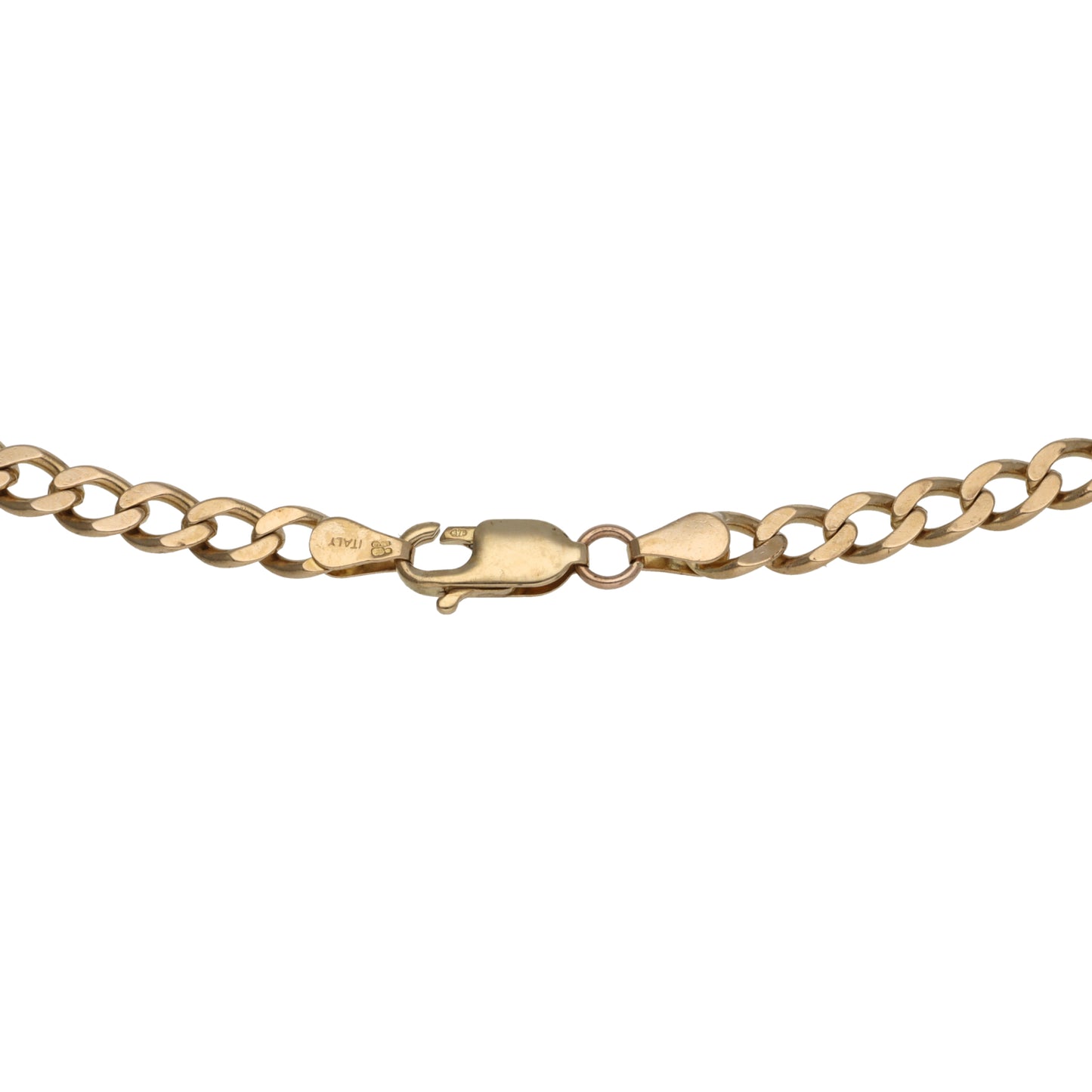 9ct Gold Curb Chain 18"