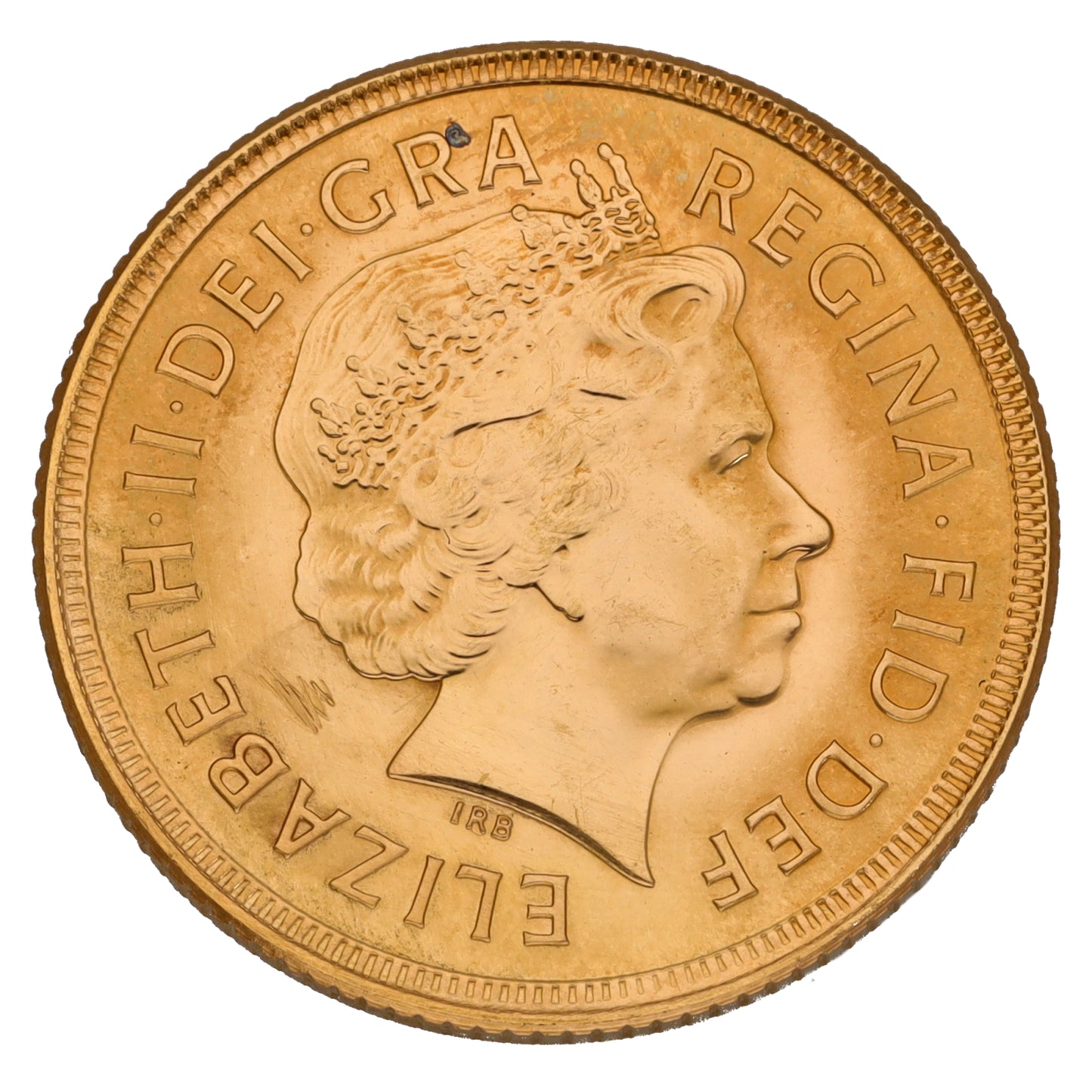 22ct Gold Queen Elizabeth II Full Sovereign Coin 2002