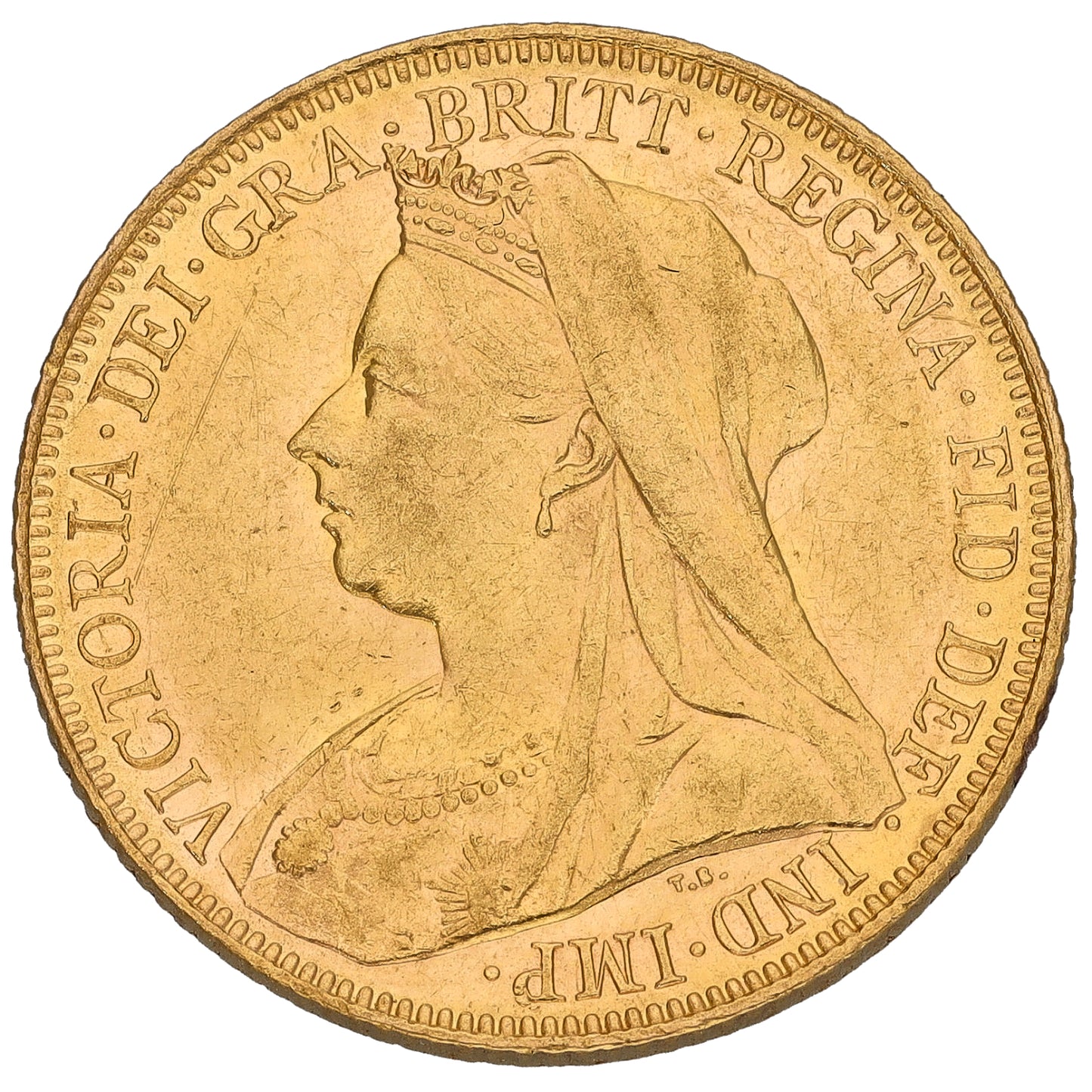 22ct Gold Queen Victoria Full Sovereign Coin 1900