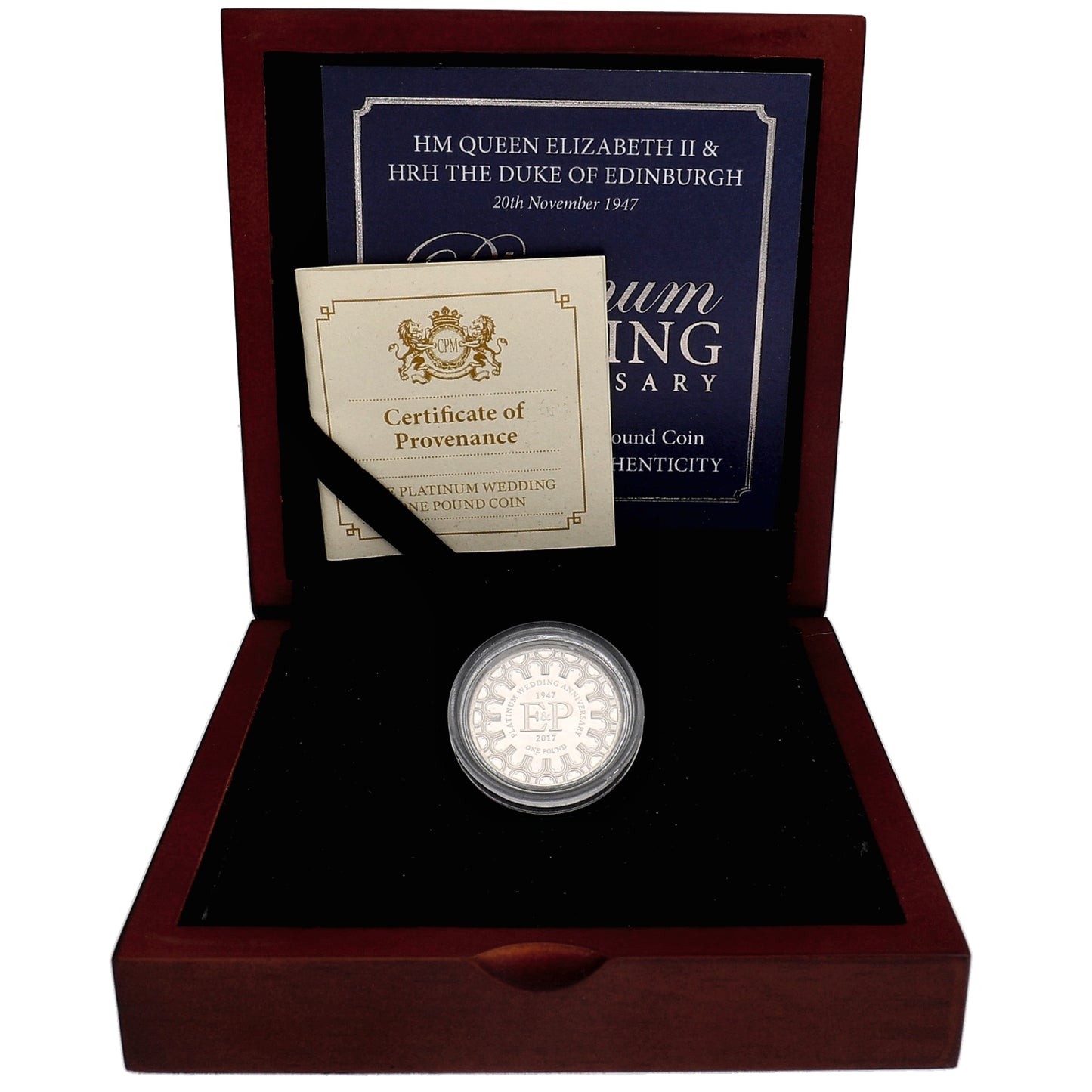 Platinum Wedding Anniversary One Pound Coin 2017