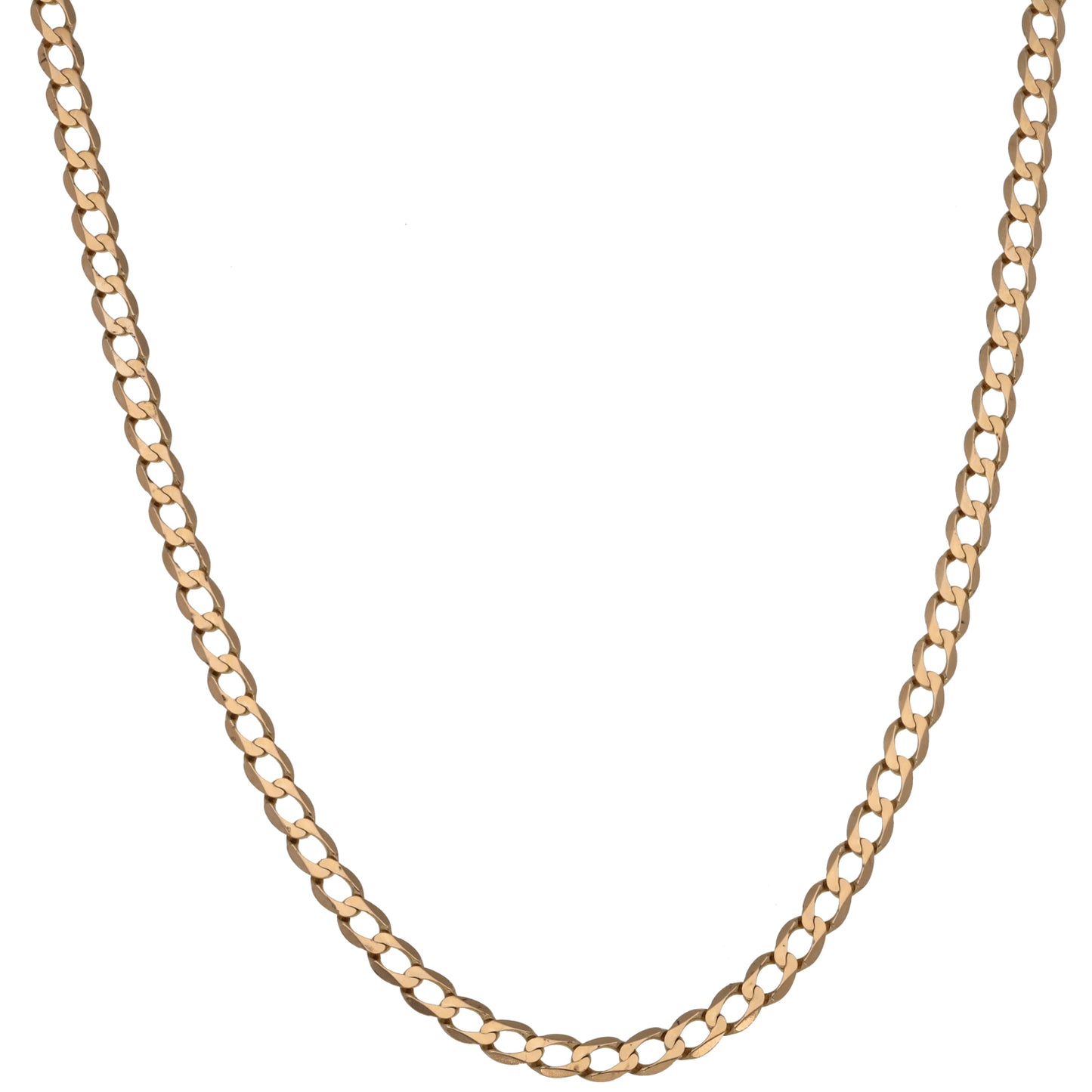 9ct Gold Curb Chain 19"